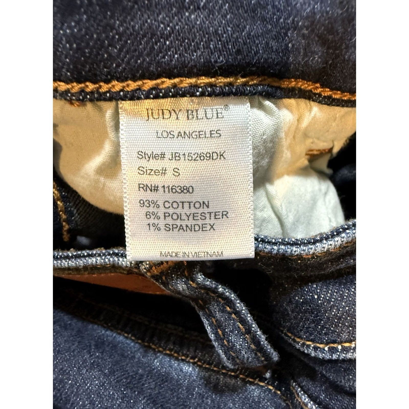 Denime Judy Blue Shorts Denim High-waisted Button Fly Distressed Raw Hem Small S Blue Cut-Off Women Size 28" / US 6 / IT 42 - 4 Thumbnail