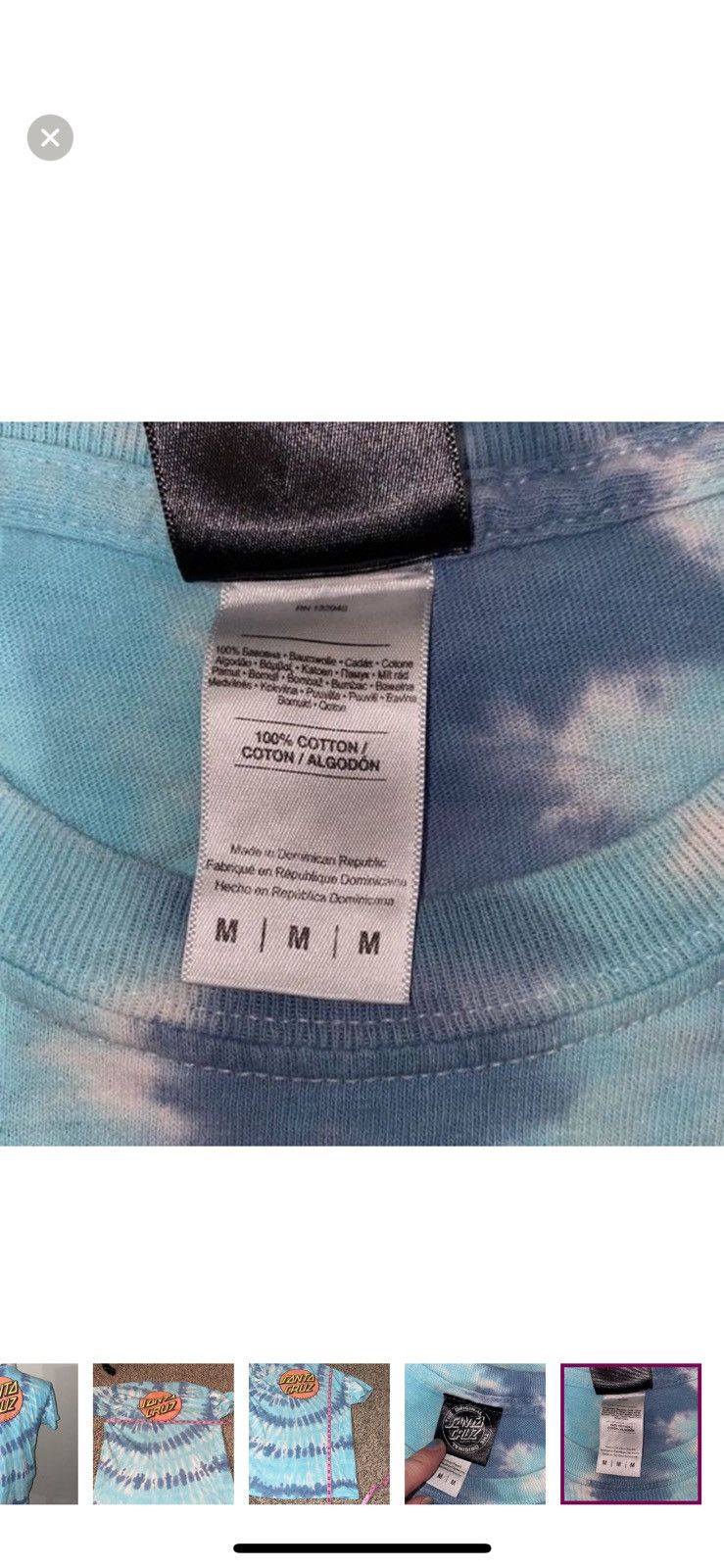Santa Cruz Skateboards Santa Cruz skateboards medium tie dye T shirt Size US M / EU 48-50 / 2 - 7 Thumbnail