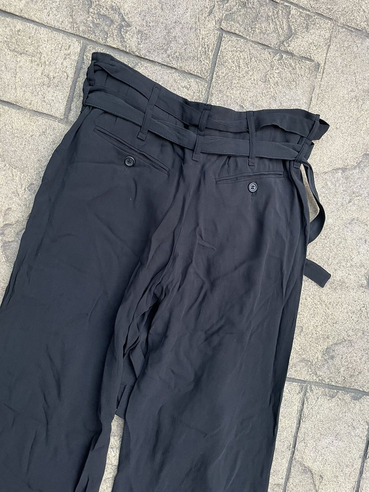 Ann Demeulemeester Ann Demeulemeester Silk Bondage Pants Size US 38 / EU 54 - 13 Thumbnail