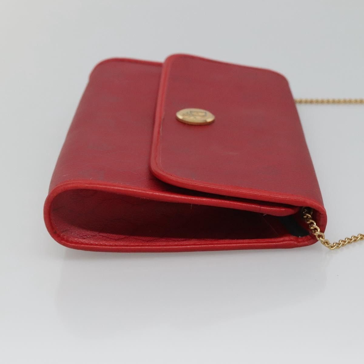 Dior DIOR Honeycomb Canvas Chain Shoulder Bag Pvc Red Gold Size ONE SIZE - 4 Thumbnail