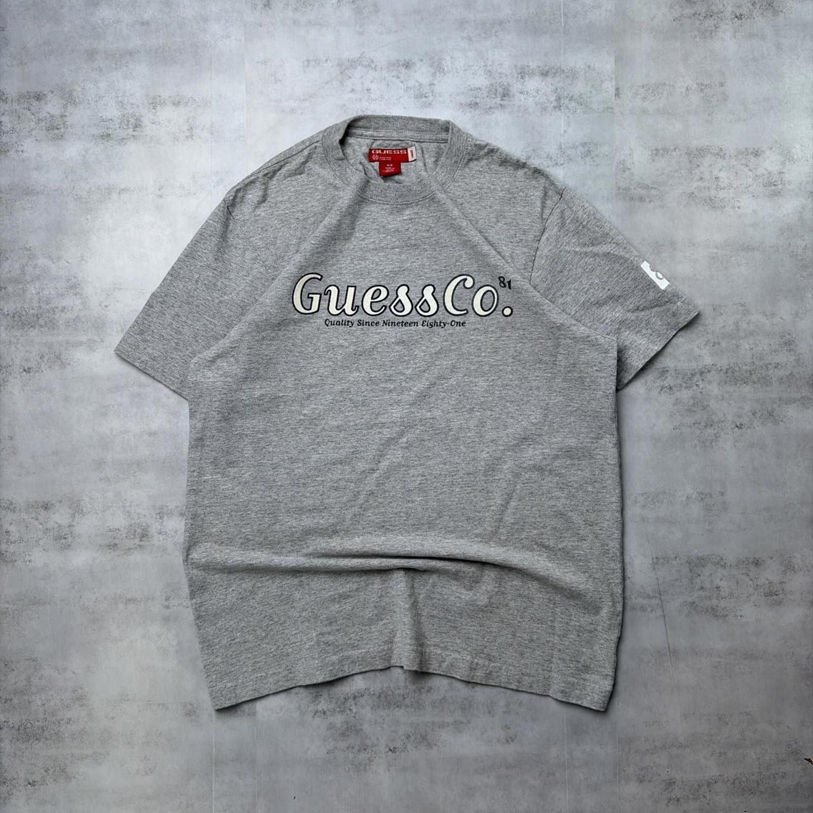 Guess Y2K Grey Guess Grunge Skater T-Shirt Size US S / EU 44-46 / 1 - 1 Thumbnail