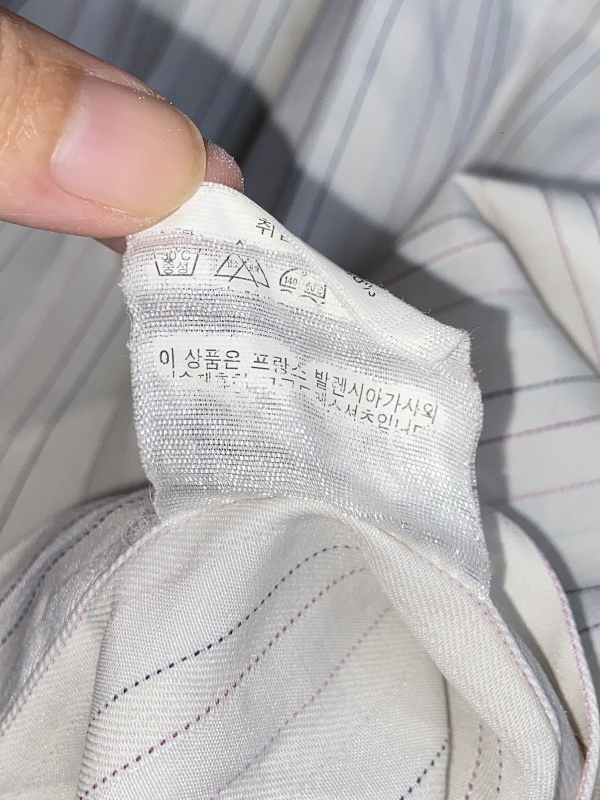 Balenciaga BALENCIAGA Striped Shirt Size US S / EU 44-46 / 1 - 7 Thumbnail