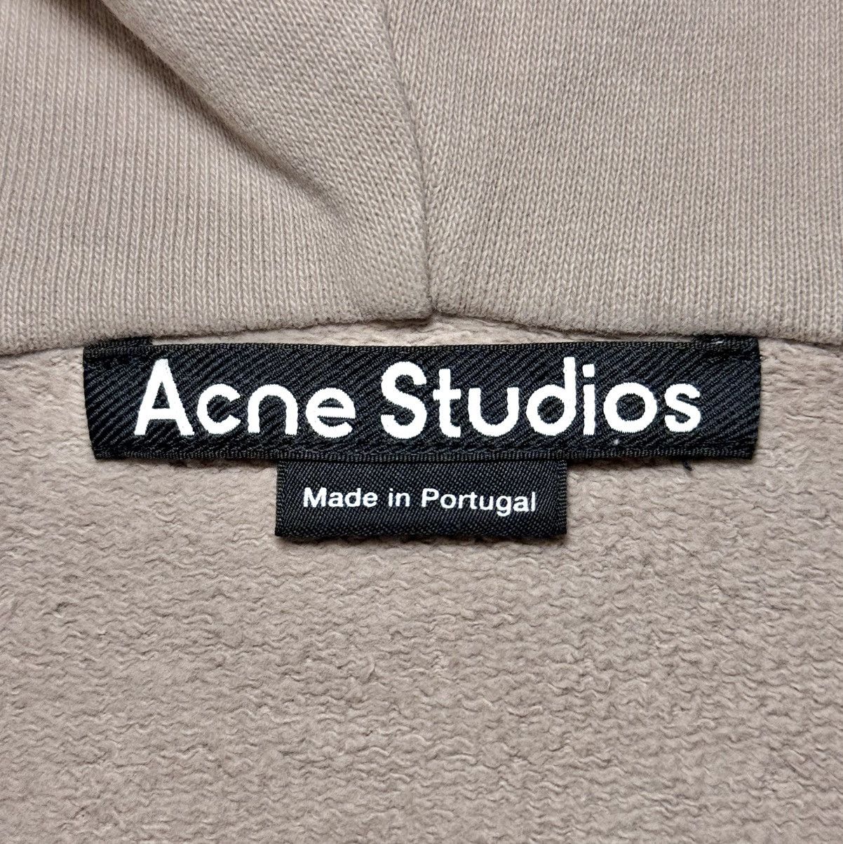 Acne Studios Acne Studios Fiah Face Patch Zip-Up Hoodie in Dusty Beige Size US XS / EU 42 / 0 - 5 Thumbnail