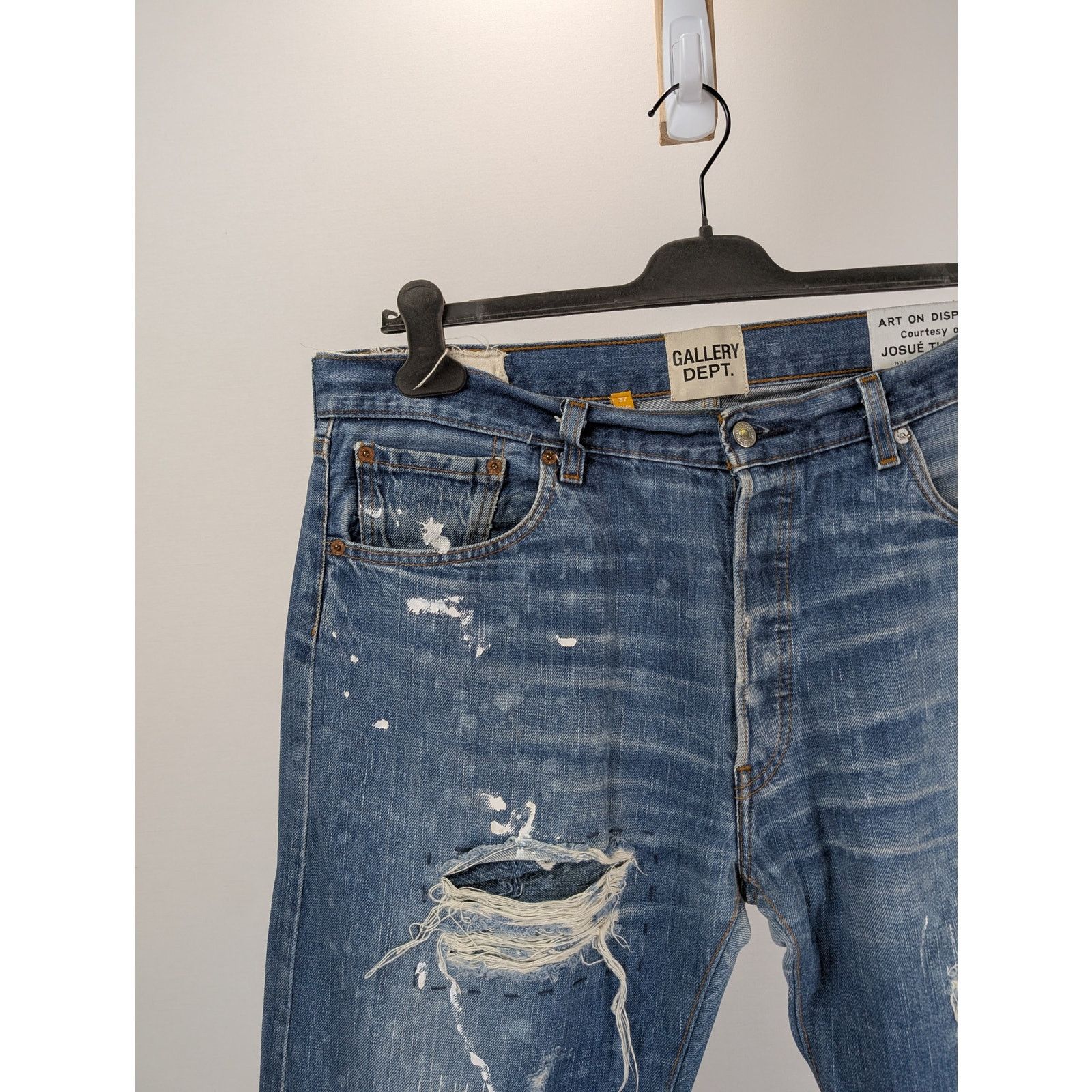 Gallery Dept. o1rshd1 Cropped Denim Jean in Blue Size US 36 / EU 52 - 6 Thumbnail