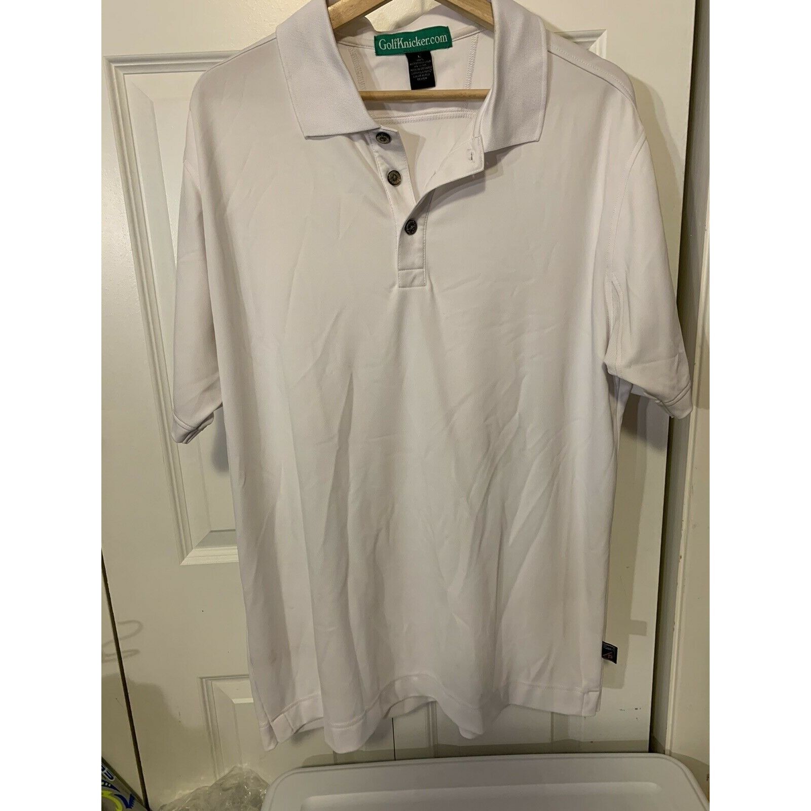 Other POLO GOLF SHIRT by GOLFKNICKER.COM MEN'S Sz L White Pro Cele Size US L / EU 52-54 / 3 - 3 Thumbnail