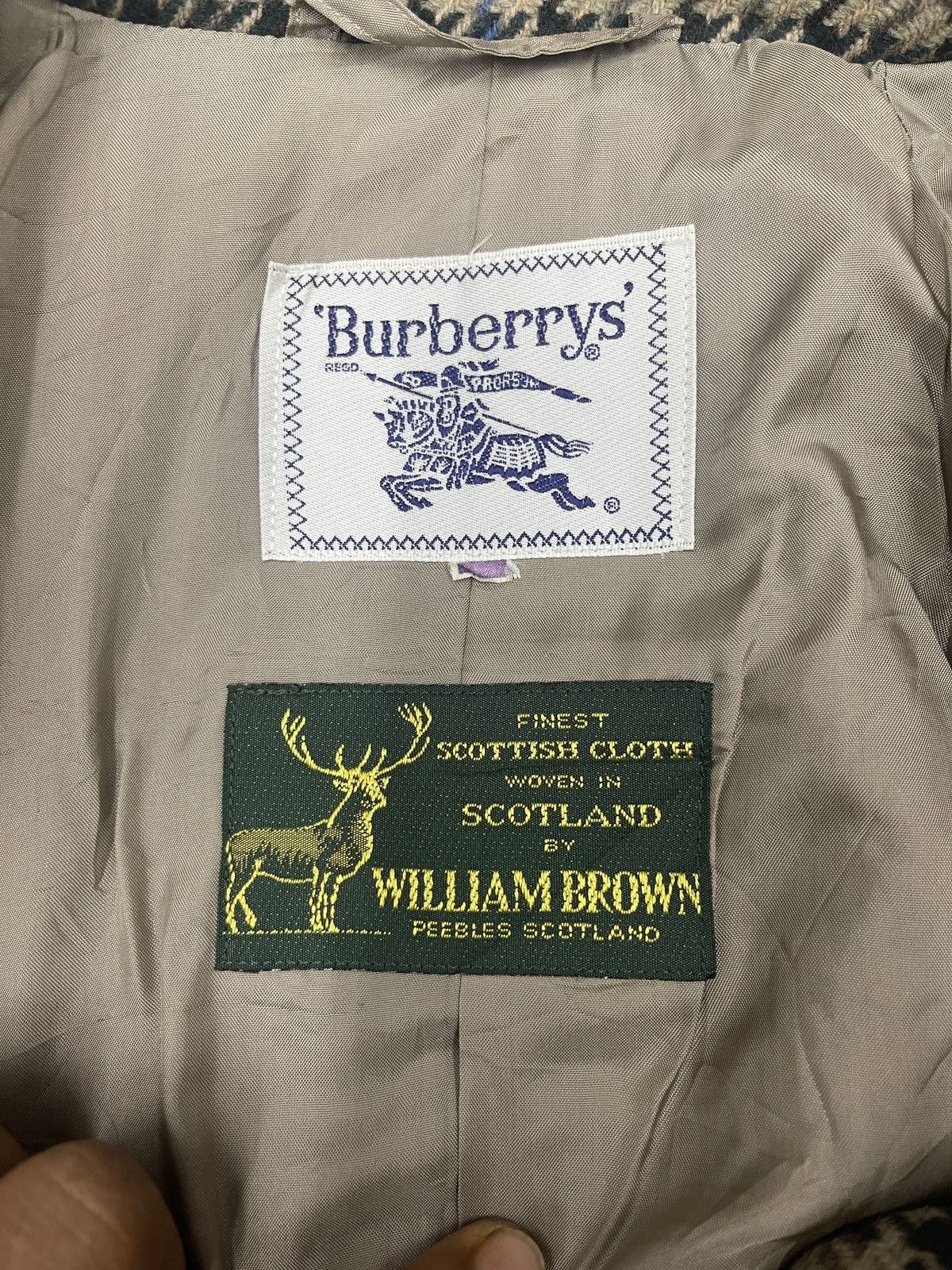 Burberry Prorsum × Vintage VTG BURBERRY WOOL BOMBER JACKET Size US M / EU 48-50 / 2 - 11 Thumbnail