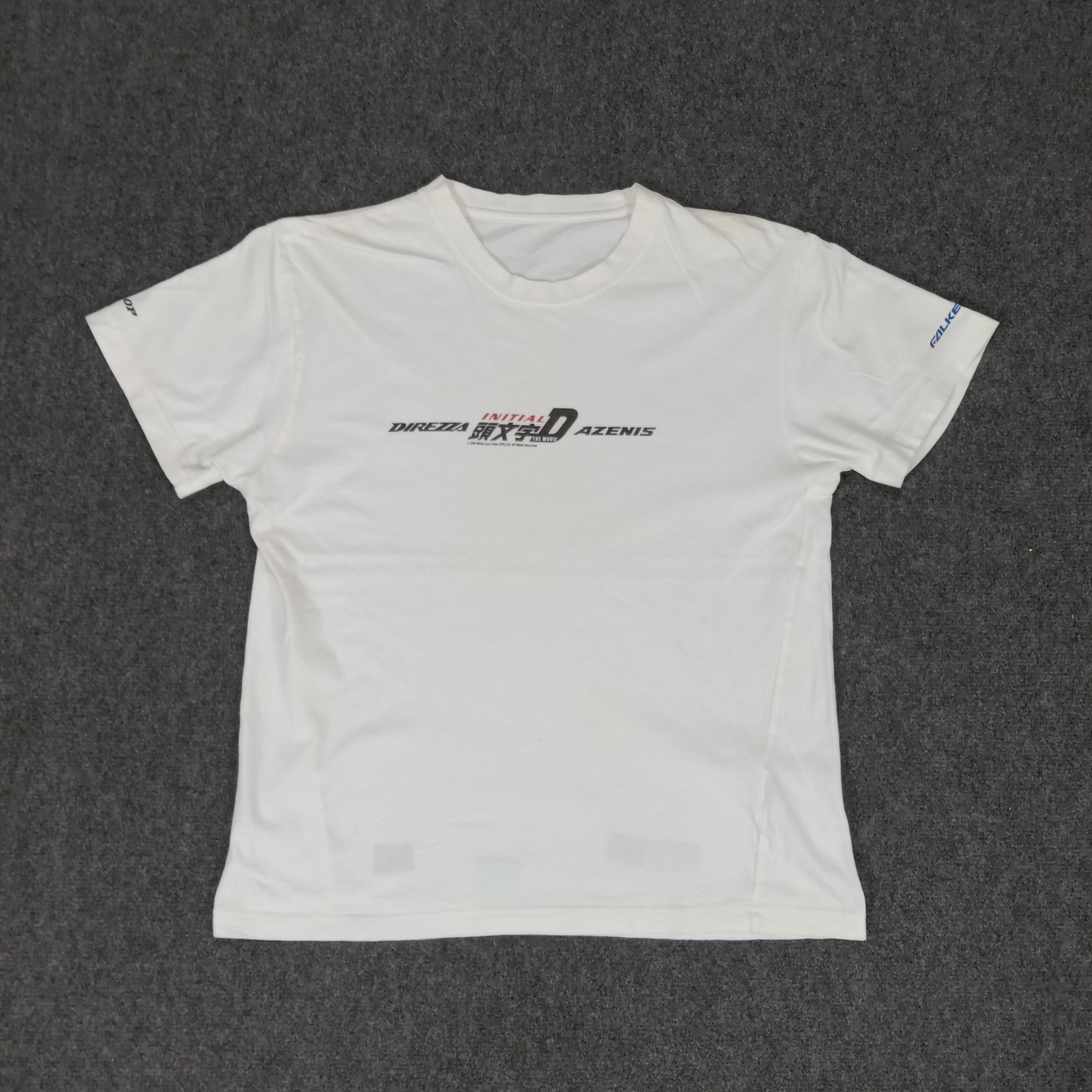 Dunlop × Vintage Initia-D Direzza Dazenis Japanese Anime Tshirt Size US M / EU 48-50 / 2 - 1 Thumbnail