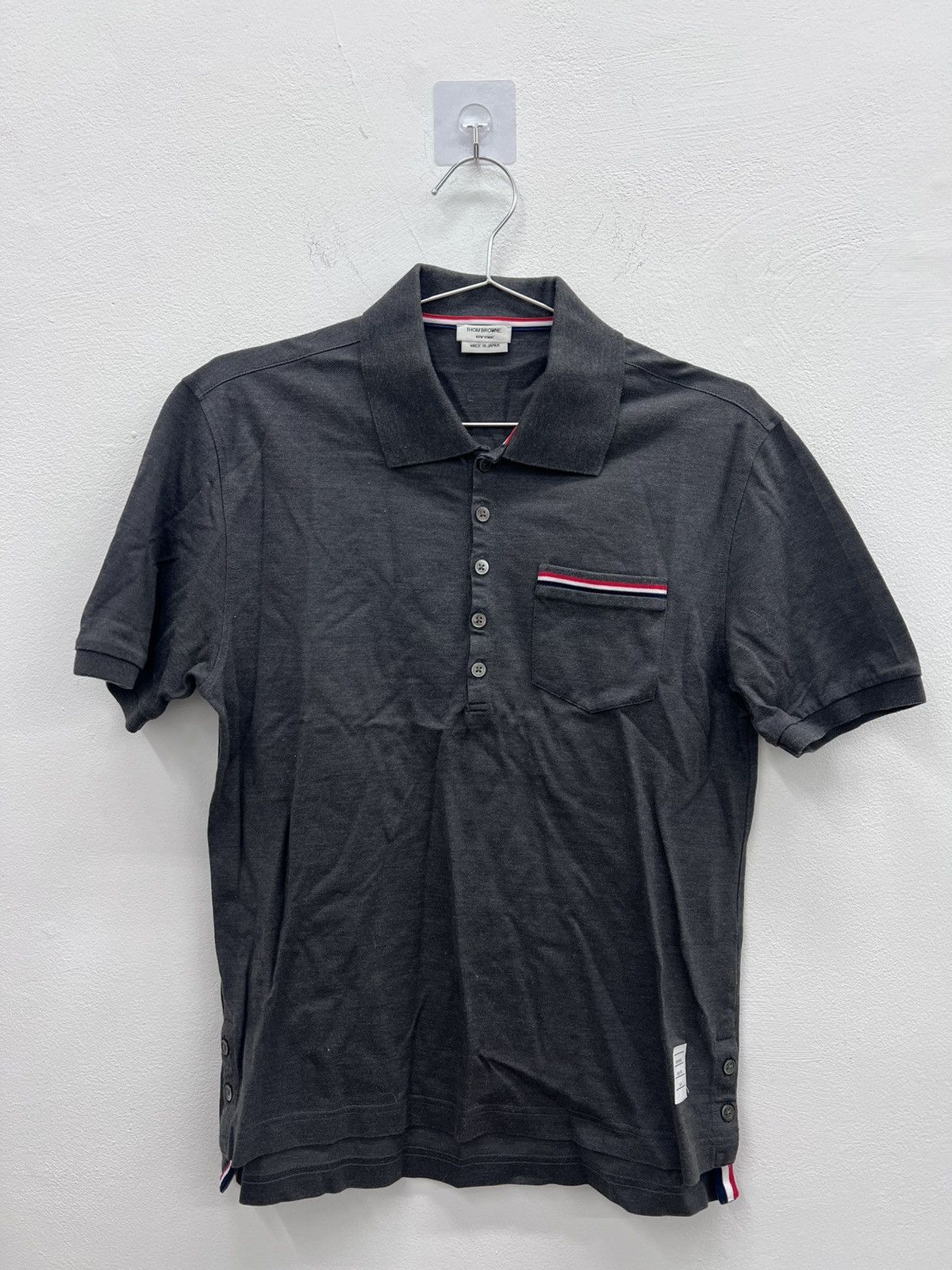Thom Browne Thom Browne Grey Polo Size US M / EU 48-50 / 2 - 1 Thumbnail
