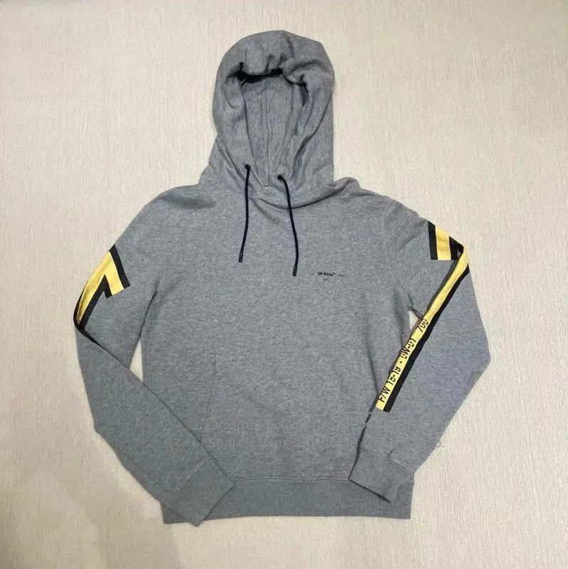 Off-White Off-White Gray Cotton Long Sleeve Hoodie . Size US S / EU 44-46 / 1 - 1 Thumbnail