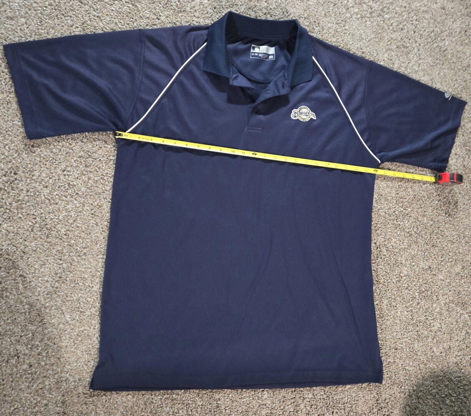 Designer True Fan Genuine Brewers Collared Short Sleeve Shirt Polo Size ONE SIZE - 8 Thumbnail
