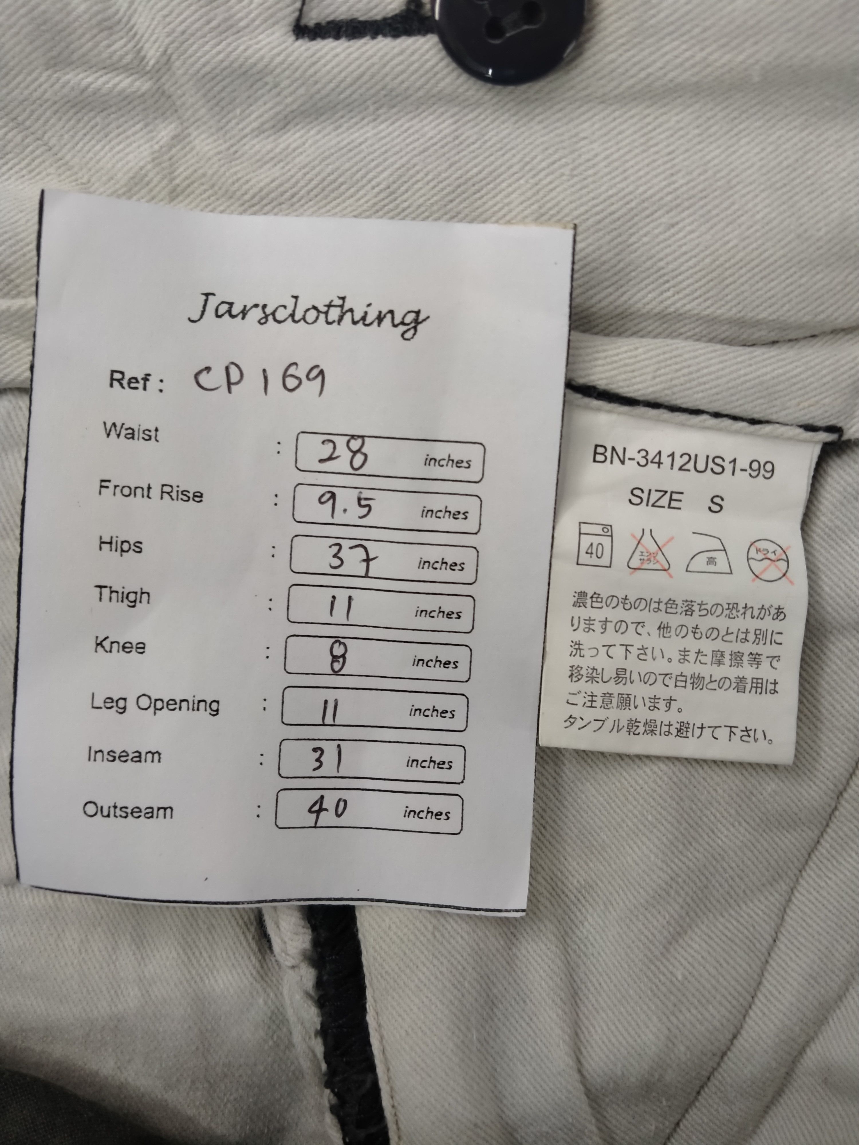 Japanese Brand Back Number Cargo Multi Pocket Pants -CP169 Size US 28 / EU 44 - 8 Thumbnail