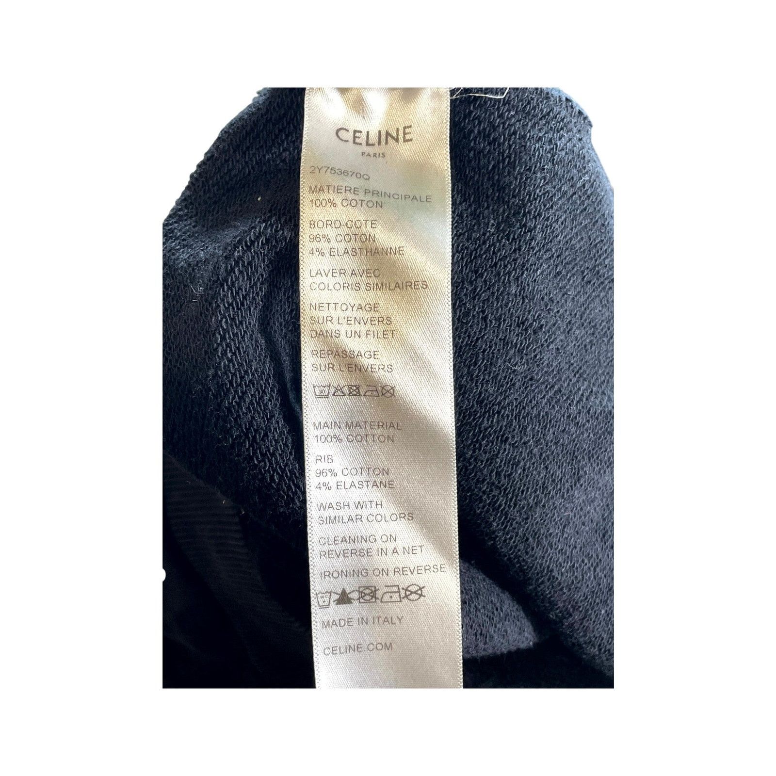 Celine Celine "Gradient" Black, Pink & Yellow Hoodie Size US M / EU 48-50 / 2 - 6 Thumbnail
