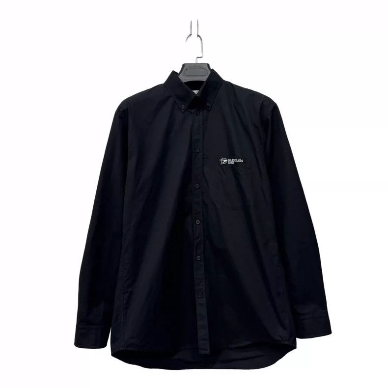 Balenciaga Balenciaga size 34 Black boomerang long sleeve shirt Size XS / US 0-2 / IT 36-38 - 1 Thumbnail