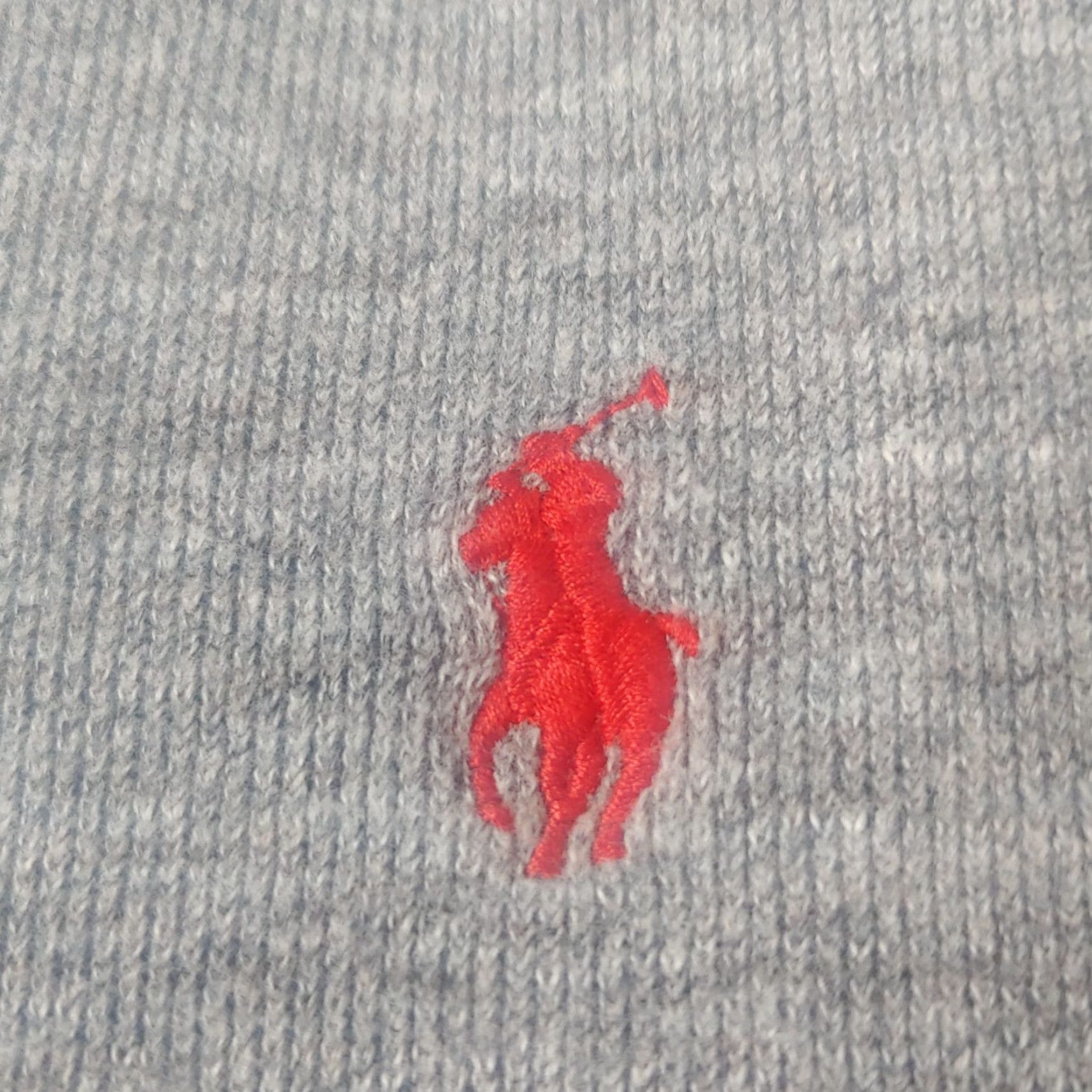 Polo Ralph Lauren Polo Ralph Lauren Shirt Men XL Long Sleeve Gray Ribbed Knit Red Pony 1/4 Zip Size US XL / EU 56 / 4 - 5 Thumbnail