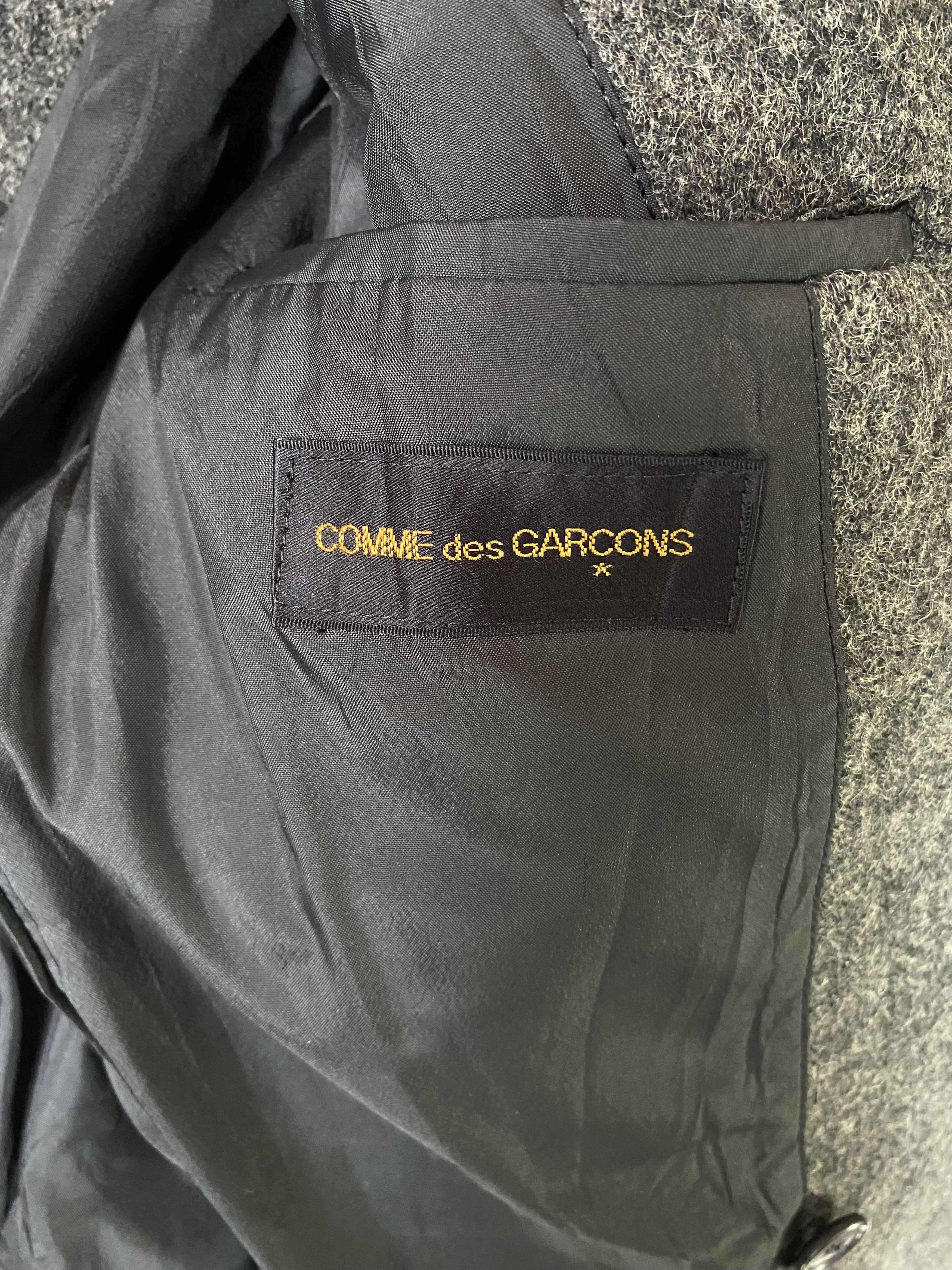 Comme des Garcons × Designer × Vintage 90s Comme des garcons wool double breasted blazer Size 40S - 9 Thumbnail