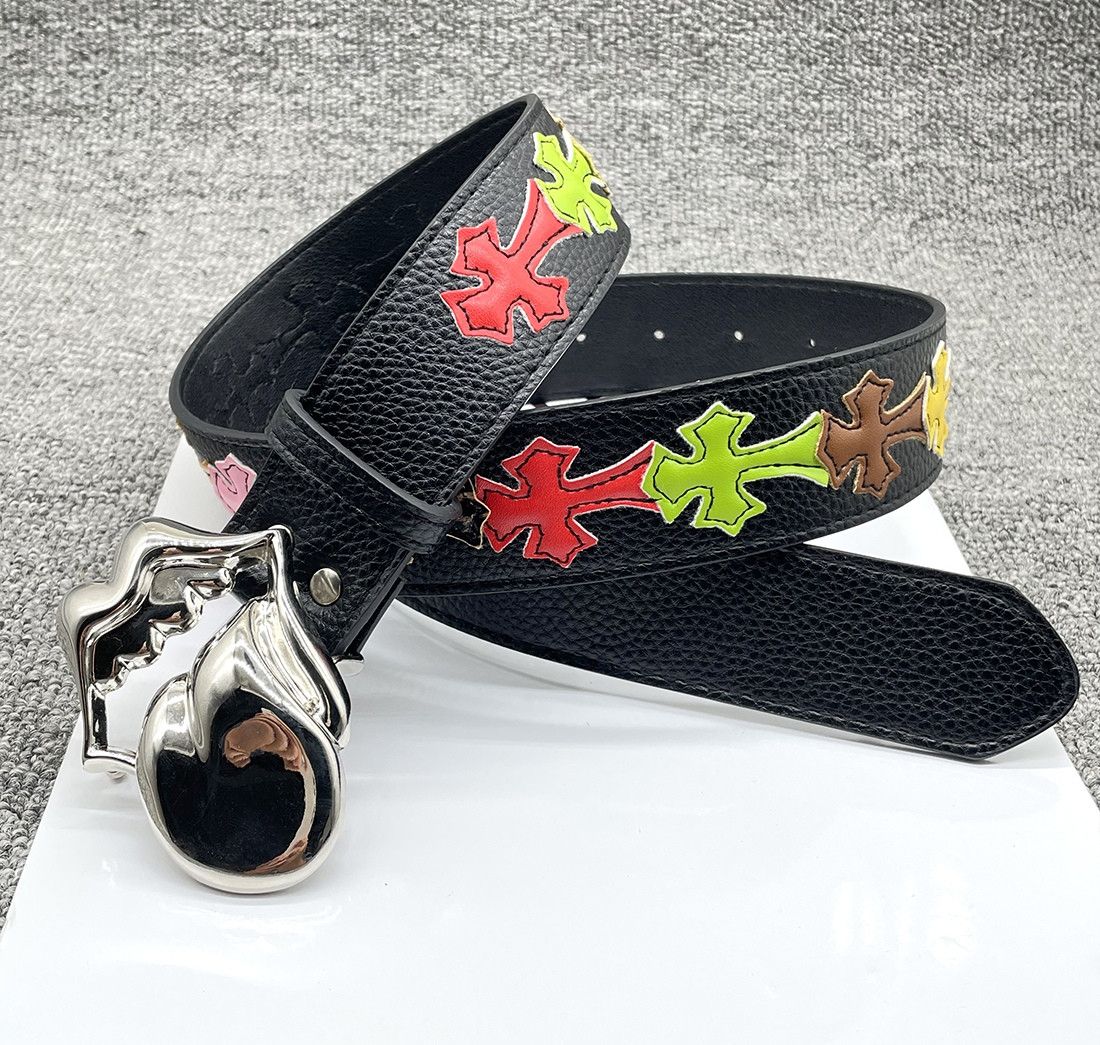 Japanese Brand Colorful Cross Stitch CH Crochet Belt Size ONE SIZE - 1 Thumbnail