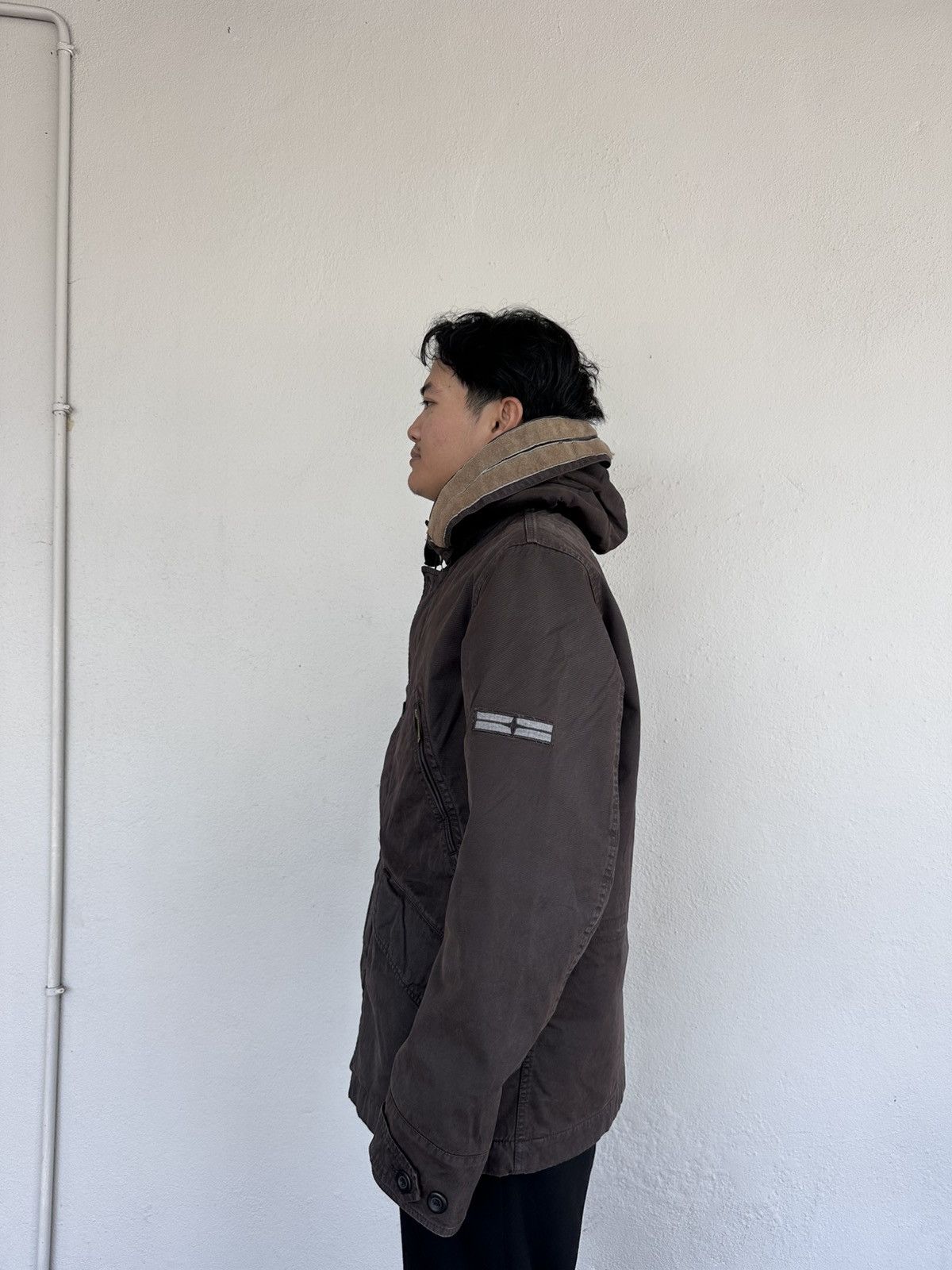 Stone Island Vintage Stone Island Denims Naval Overcoat Jacket Size US L / EU 52-54 / 3 - 22 Thumbnail