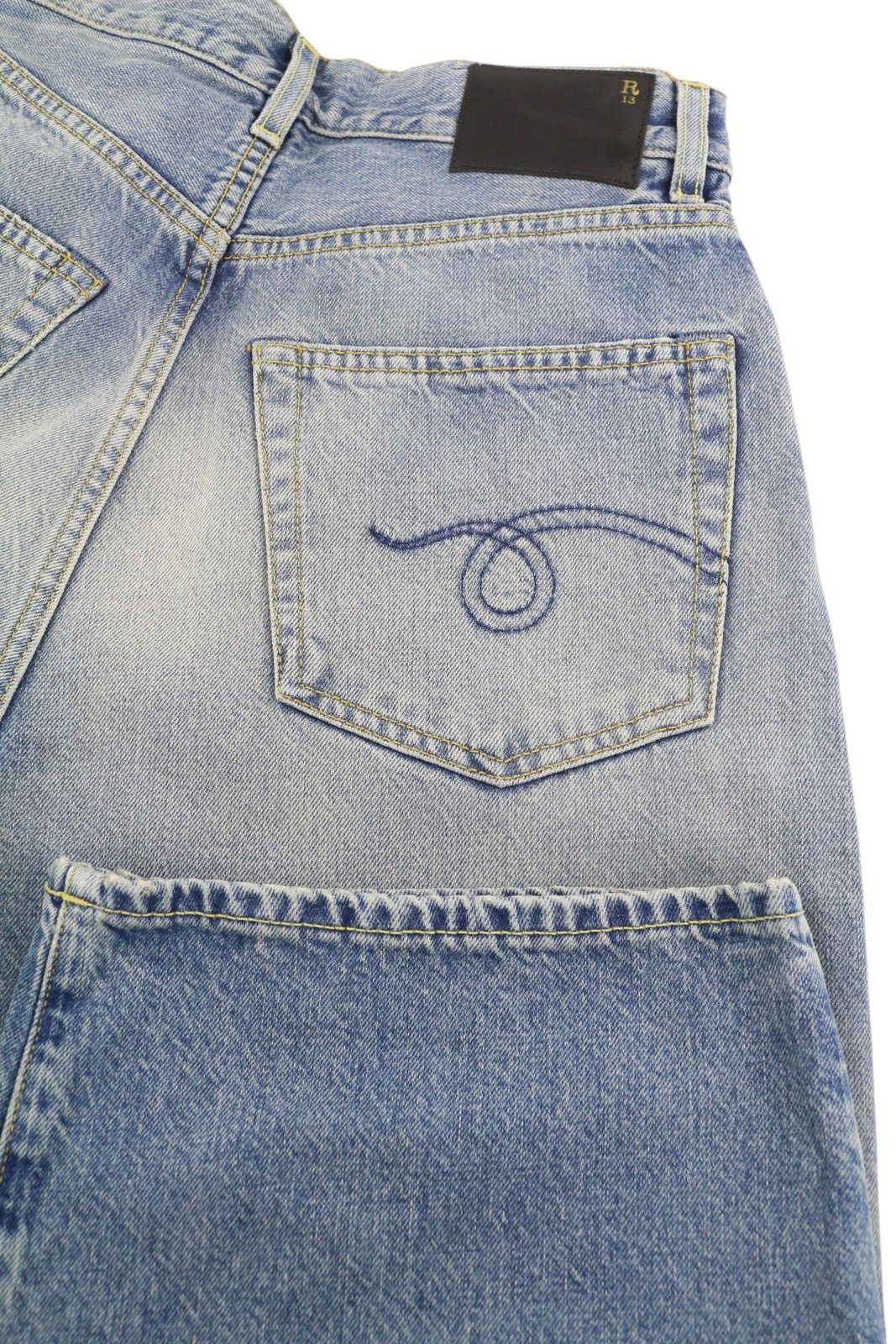 R13 CROPPED WIXDELEG 23 Loose Straight Ankle Length 84407 Size 23" - 6 Thumbnail