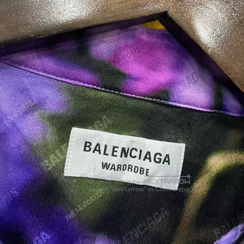 Balenciaga Balenciaga Floral full-print silk long sleeve shirt Size XS / US 0-2 / IT 36-38 - 3 Thumbnail