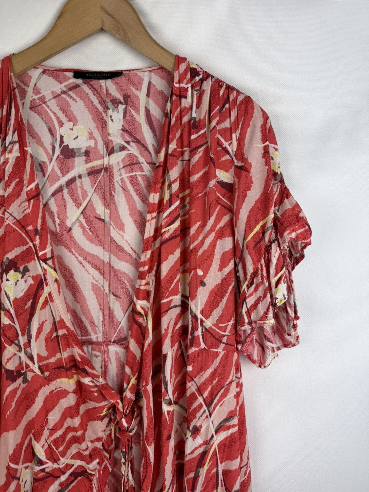 Allsaints Allsaints Marlow Kazuno Ladies Floral Pattern Wrap Dress Size M / US 6-8 / IT 42-44 - 6 Thumbnail