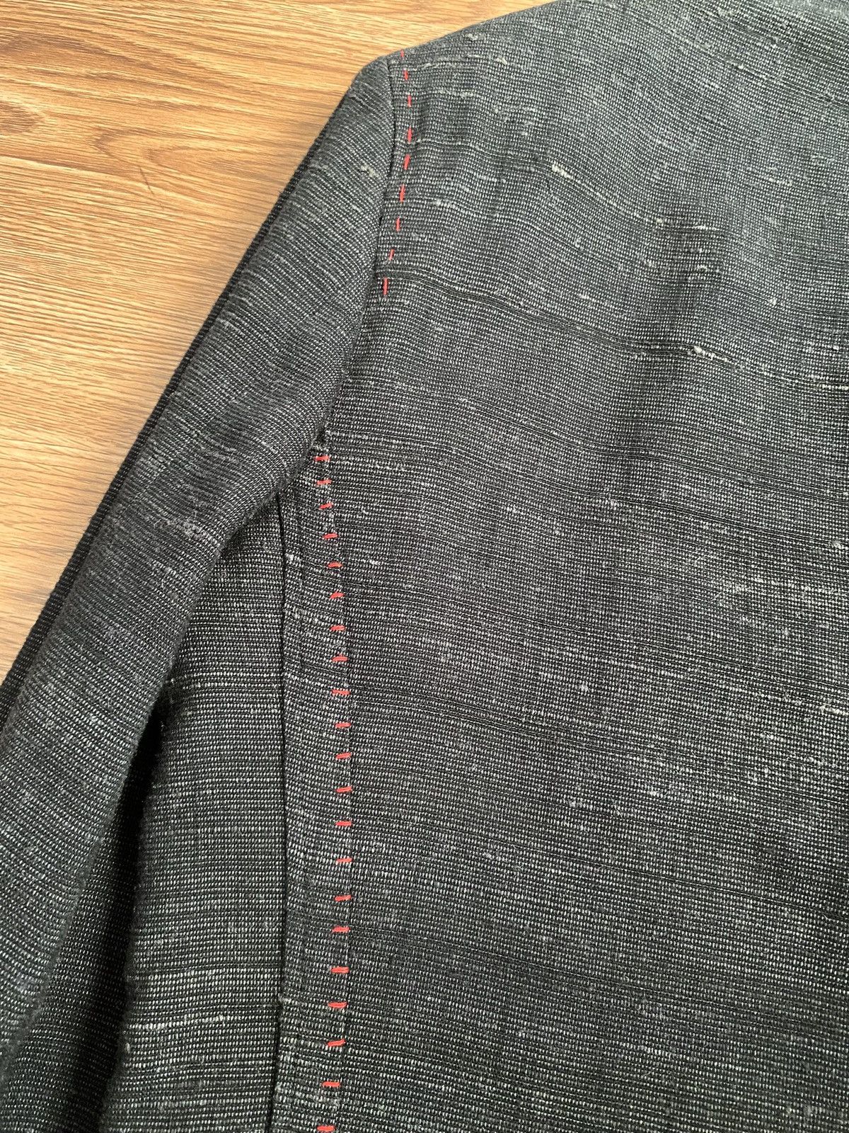 Yohji Yamamoto Yohji Yamamoto Pour Homme "DR.YY" Hand Stitch Jacket SS09 Size 40R - 8 Thumbnail