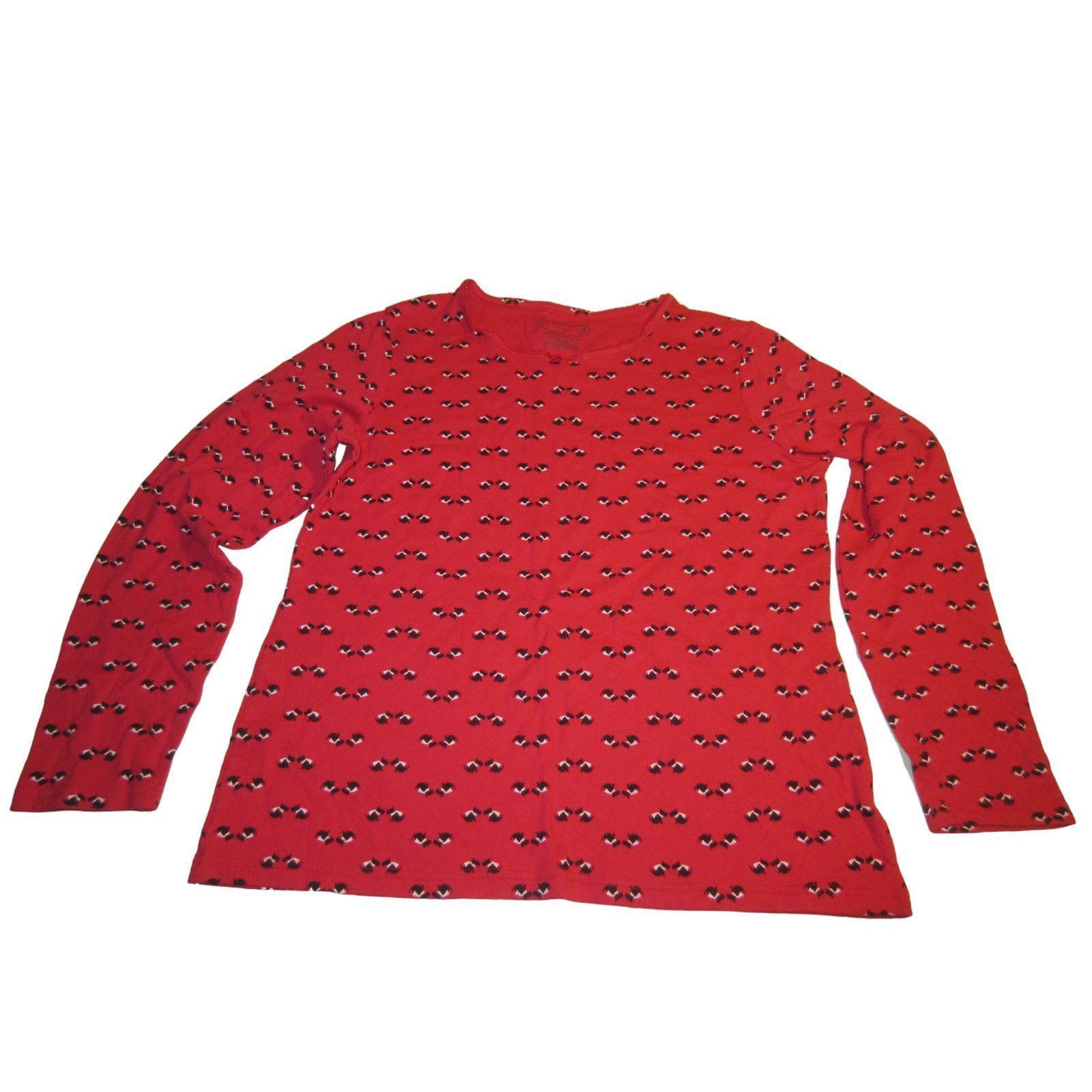 Croft & Barrow Cozy Red Scottish Terrier Dog Print Long Sleeve Pajama Top M Size ONE SIZE - 2 Thumbnail