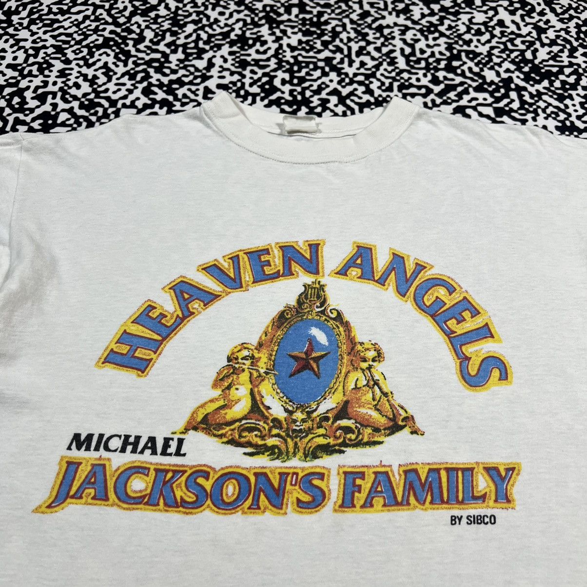 Michael Jackson Vintage 90s Rare Michael Jackson Heaven Angels Band T-shirt Size US XL / EU 56 / 4 - 6 Thumbnail