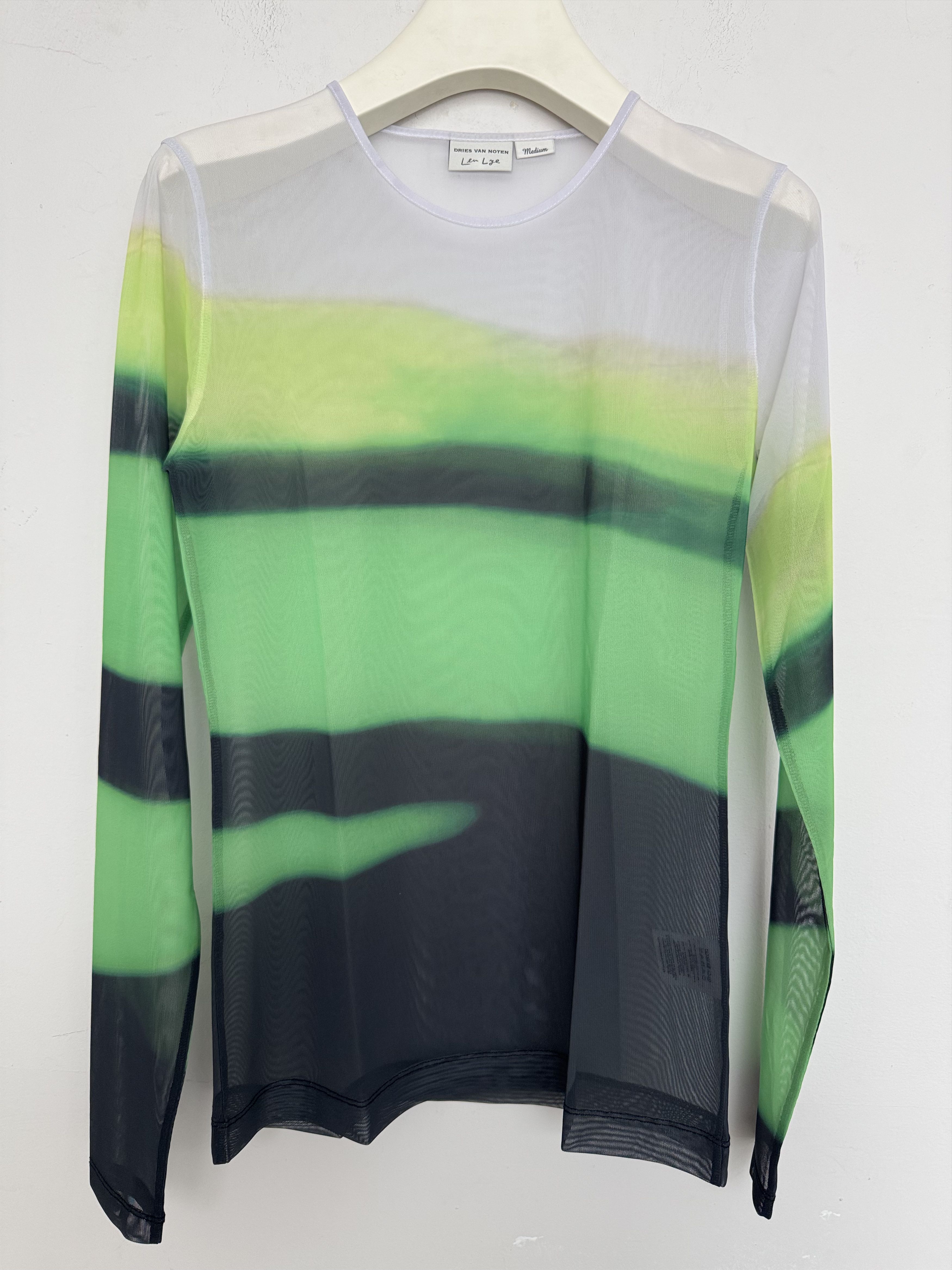 Dries Van Noten Len Lye Stripe Mesh top Size M / US 6-8 / IT 42-44 - 1 Thumbnail