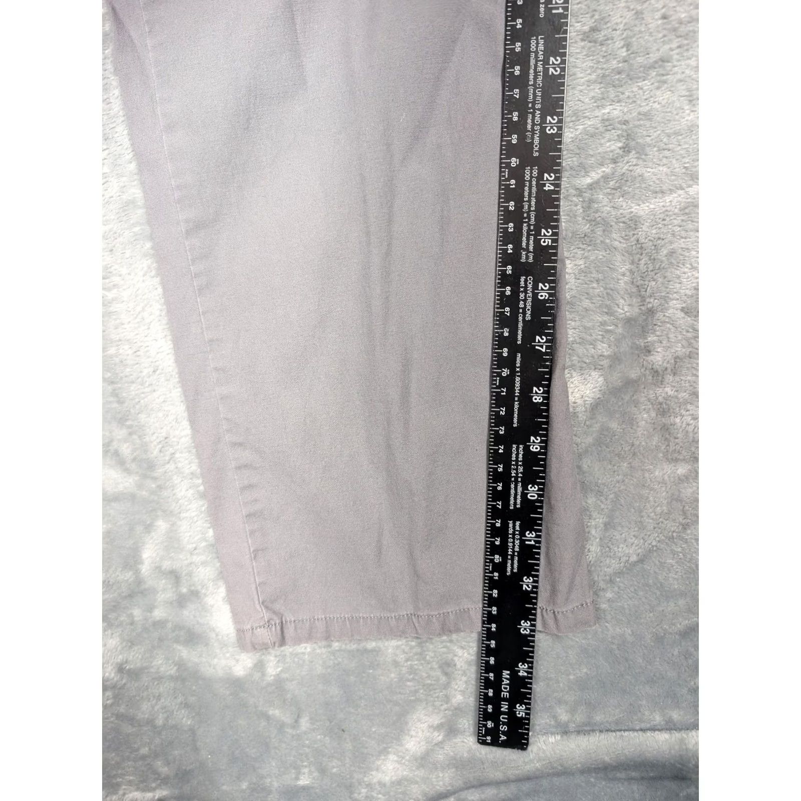 TravisMathew TravisMathew Pants Mens 40x34 Gray Stretch Chino Straight Leg Casual Golf Size US 40 / EU 56 - 4 Thumbnail