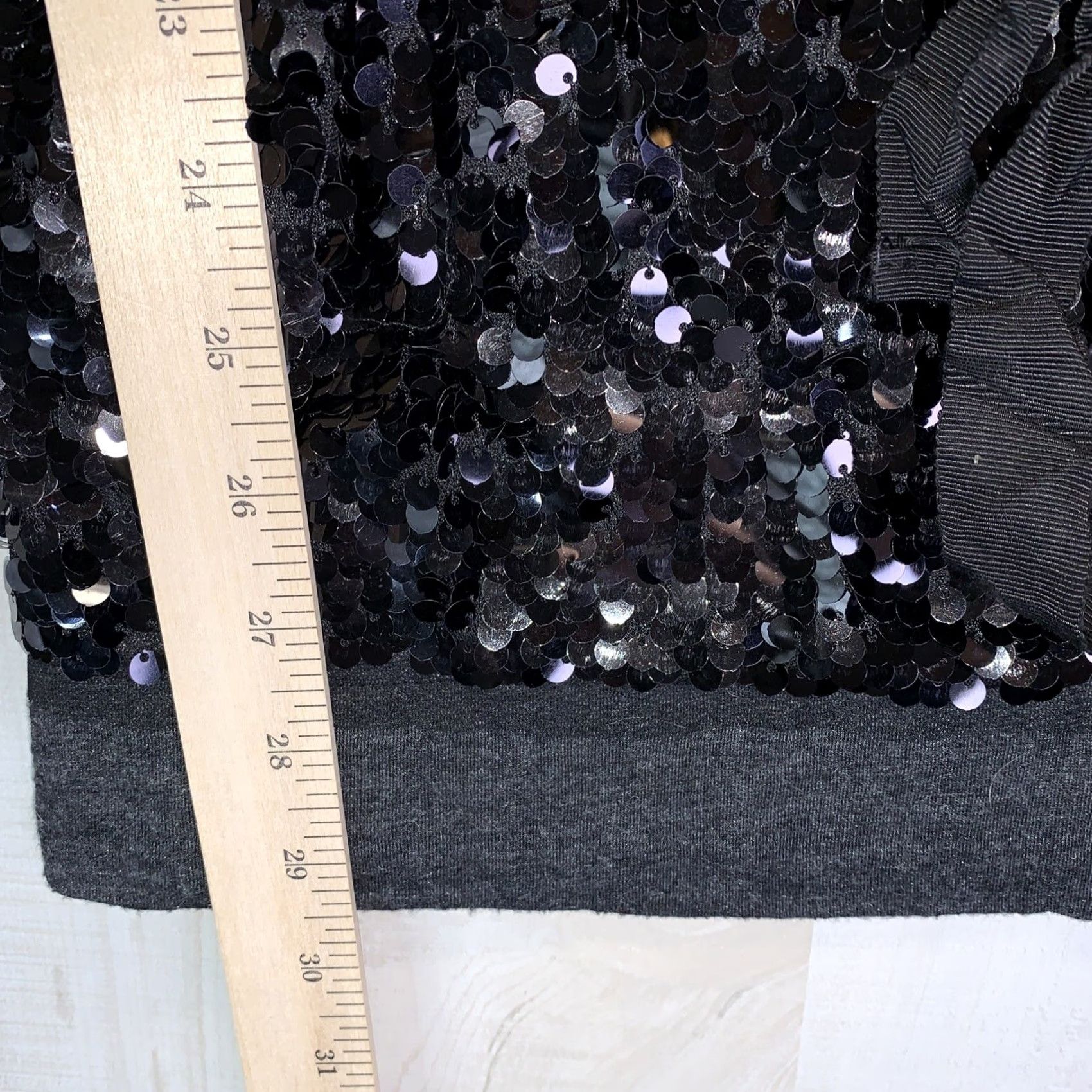 Vintage VINTAGE Simply Vera-Vera Wang Black Sequined Belted Tank Top Party/Holiday-3652 Size M / US 6-8 / IT 42-44 - 3 Thumbnail