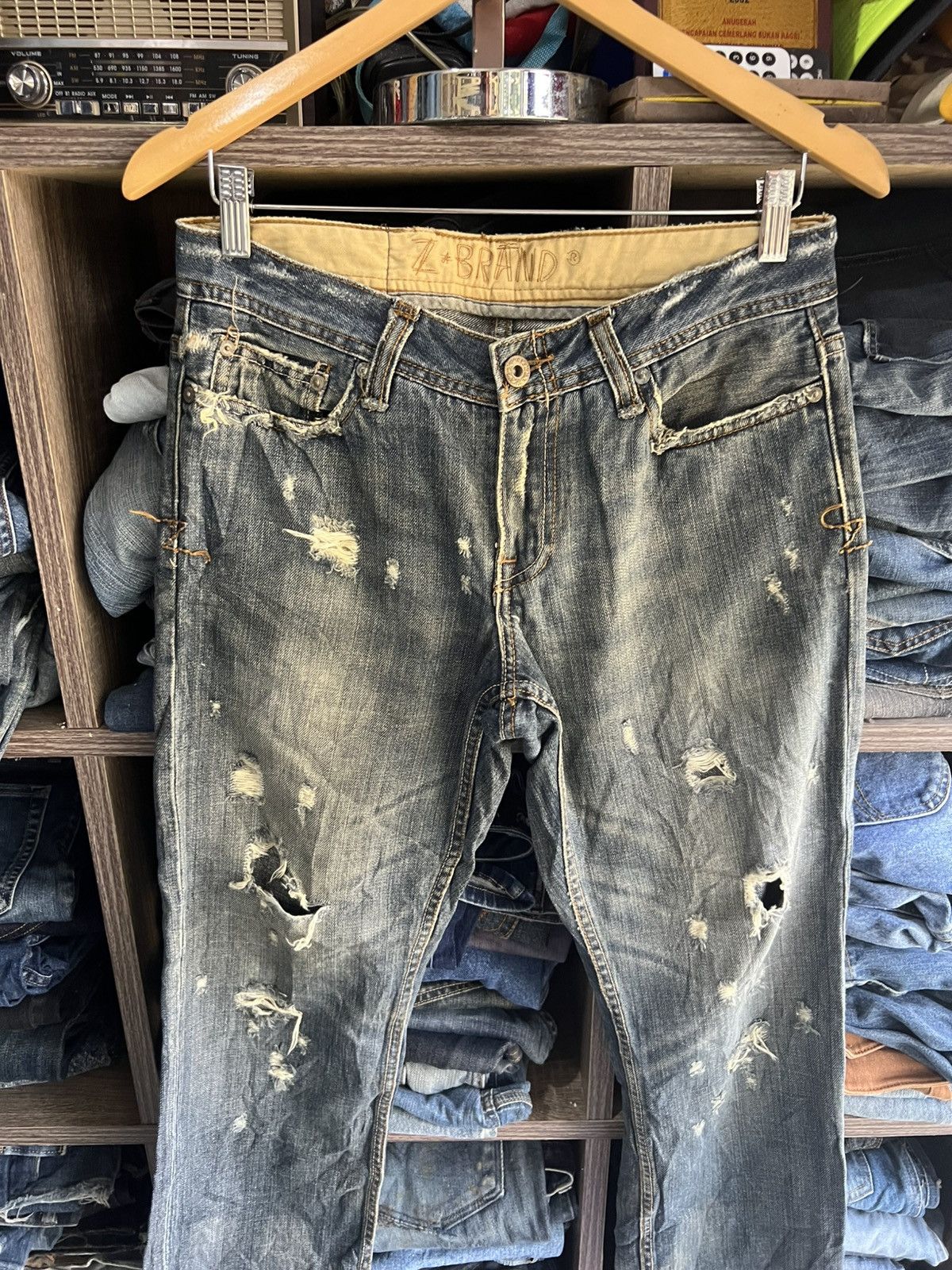 Z Brand 🔥Vintage Z Brand Distressed Denim Size US 31 - 4 Thumbnail