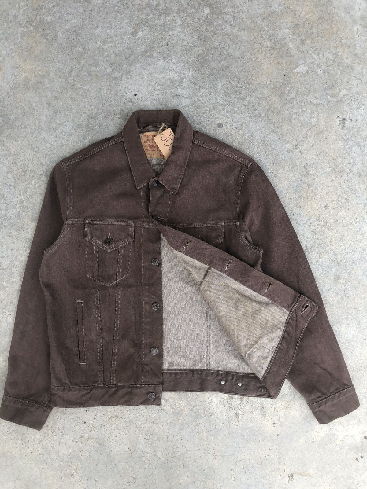 Levi's Vintage 90s' Levi’s Denim Jacket Distressed Denim Size US M / EU 48-50 / 2 - 3 Thumbnail