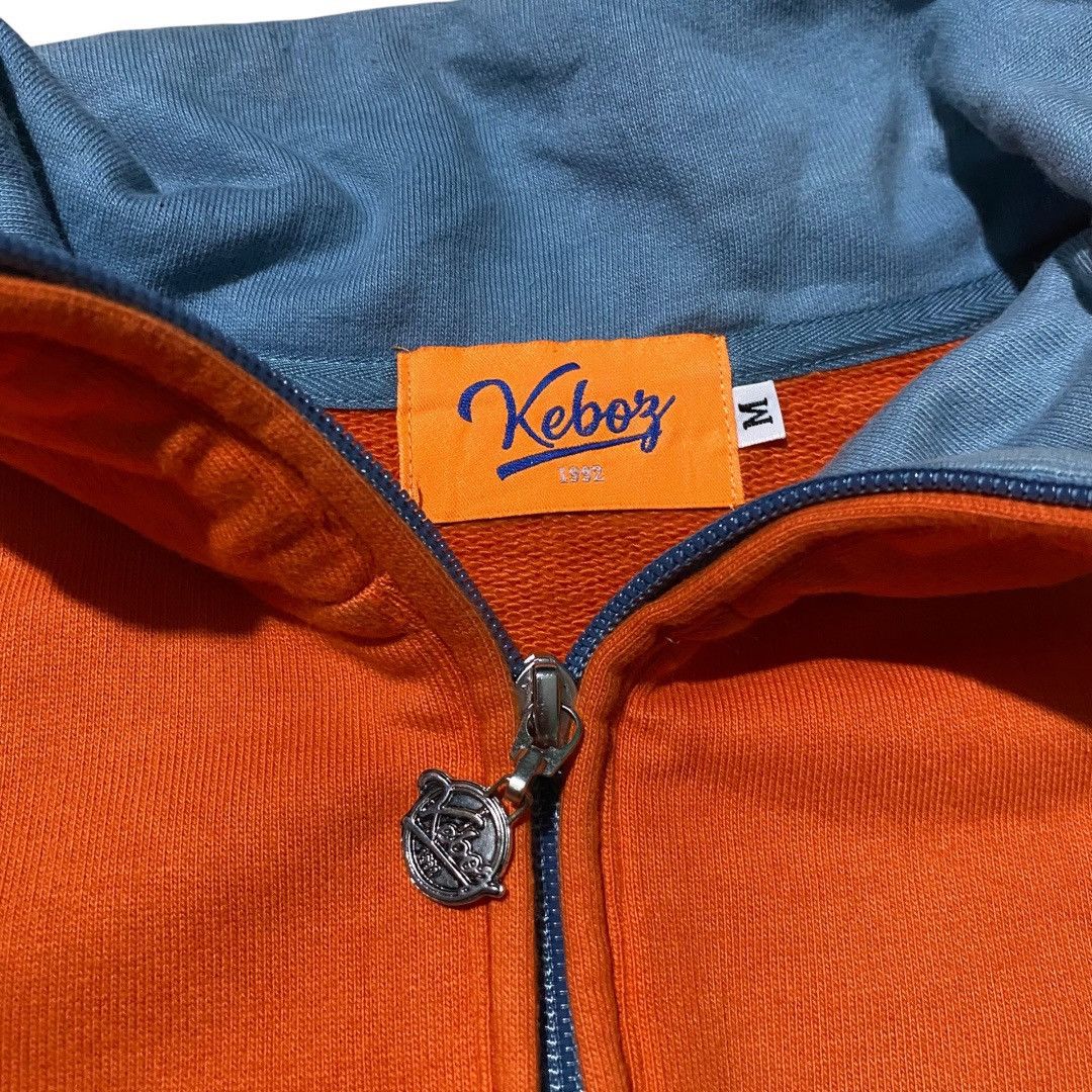 Japanese Brand Keboz japan half zip orange crewneck Size US XL / EU 56 / 4 - 4 Thumbnail