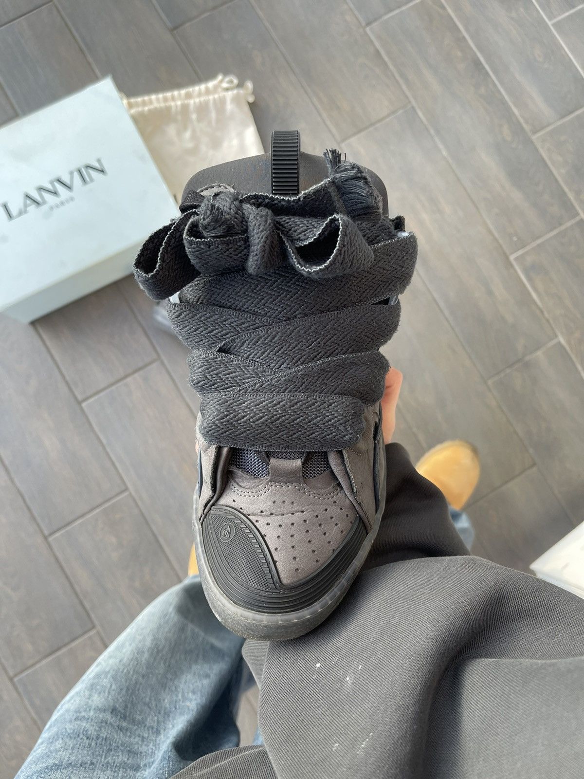 Lanvin Lanvin Curb Sneakers Grey Size US 9 / EU 42 - 7 Thumbnail