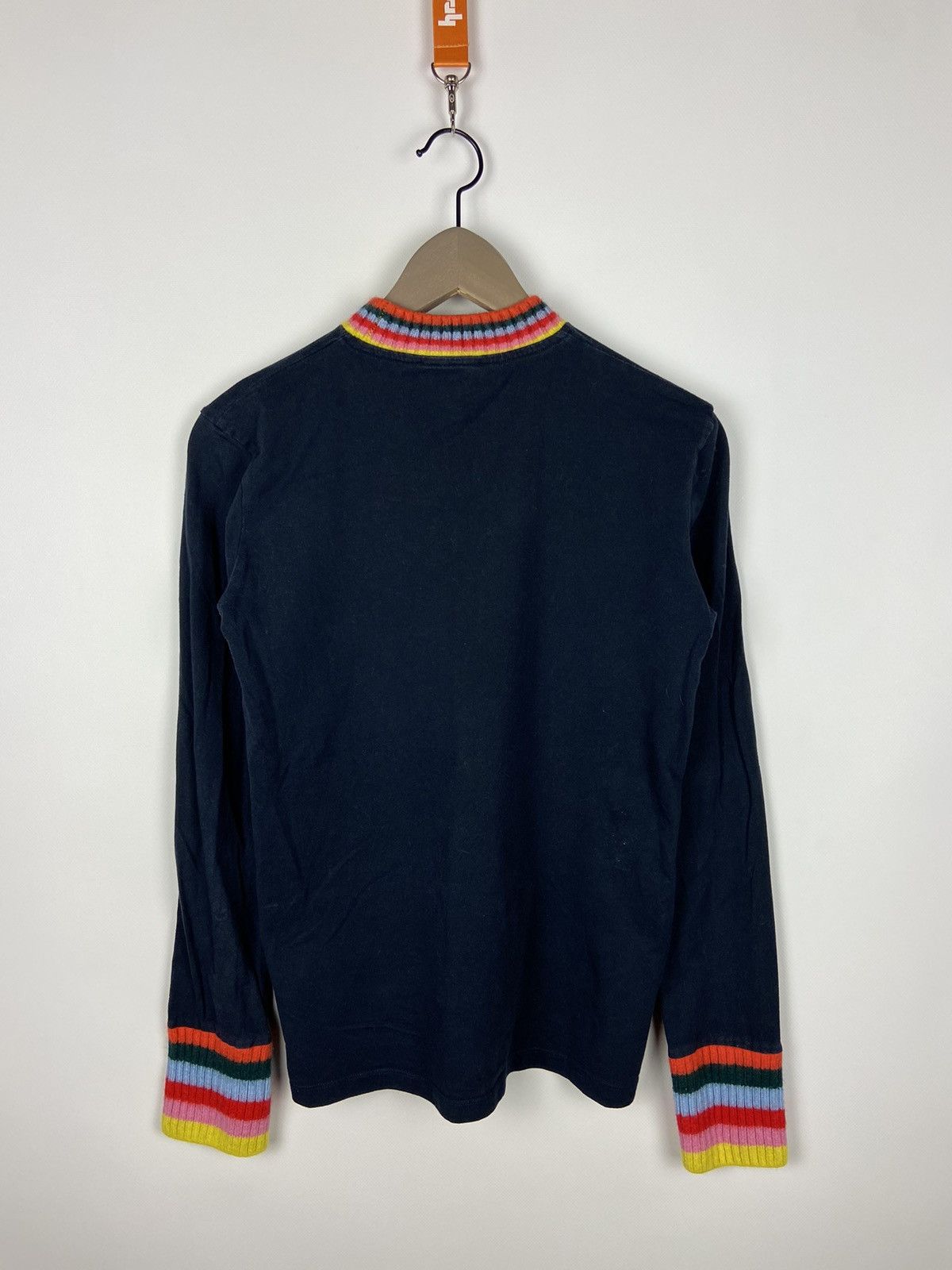 Designer × Mira Mikati Mira Mikati Graphic Print Mock Neck Sweatshirt Blue Womens Size XS / US 0-2 / IT 36-38 - 2 Thumbnail