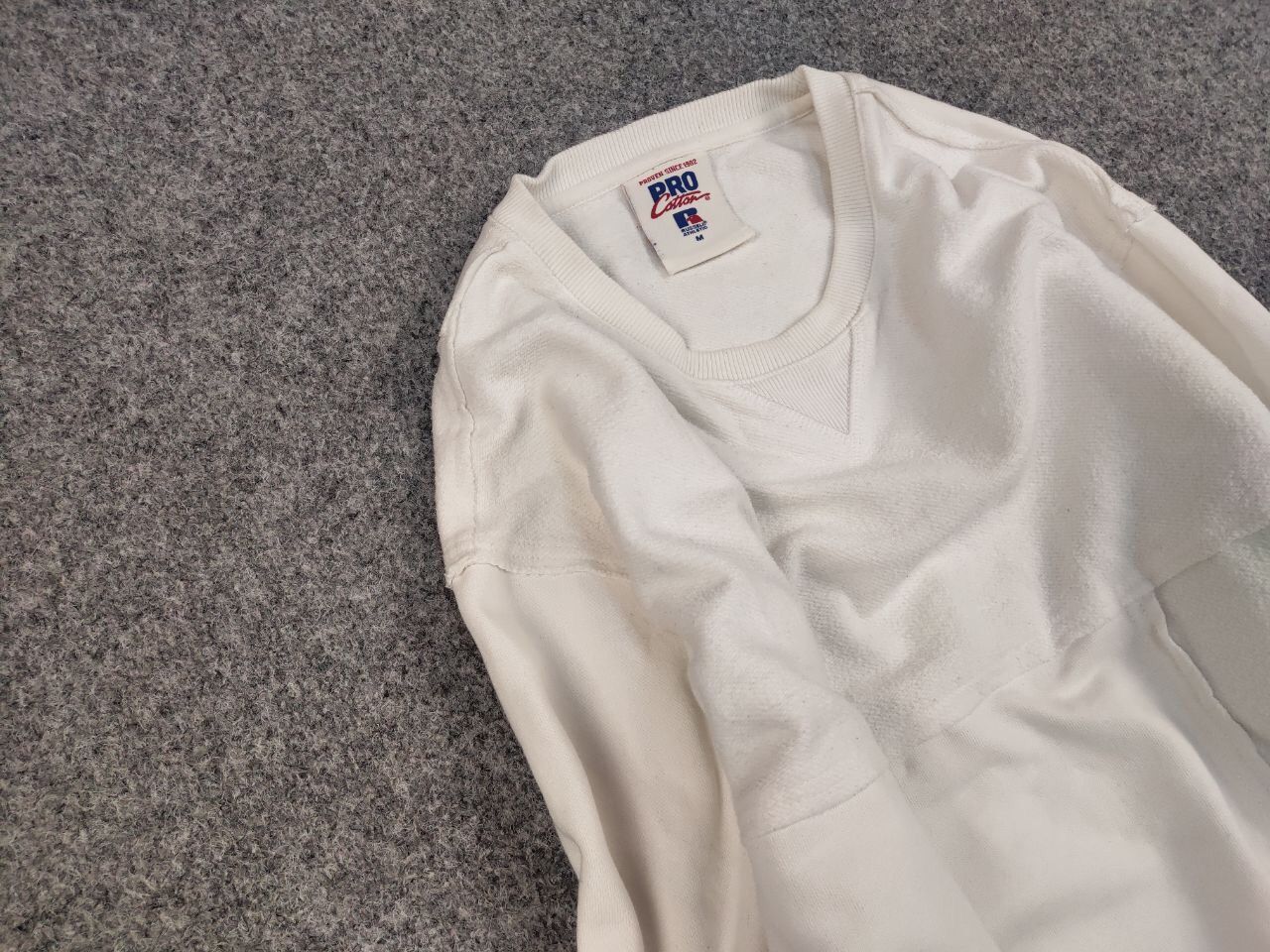 Russell Athletic Vintage Russell Athletic Pro USA Patchwork Boxy Sweatshirt Size US M / EU 48-50 / 2 - 7 Thumbnail