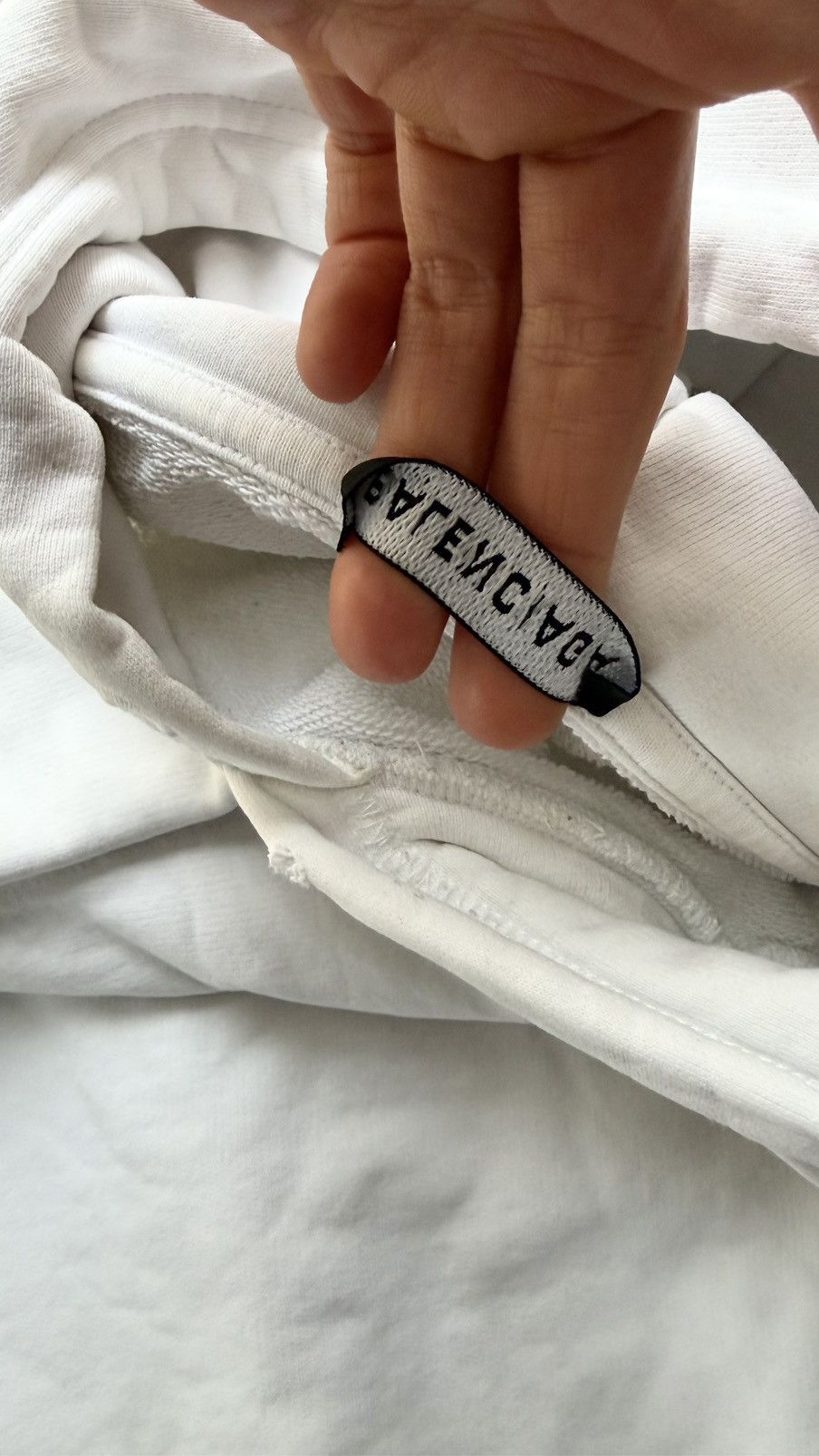 Balenciaga Balenciaga White Logo Hoodie S oversize Size US S / EU 44-46 / 1 - 13 Thumbnail