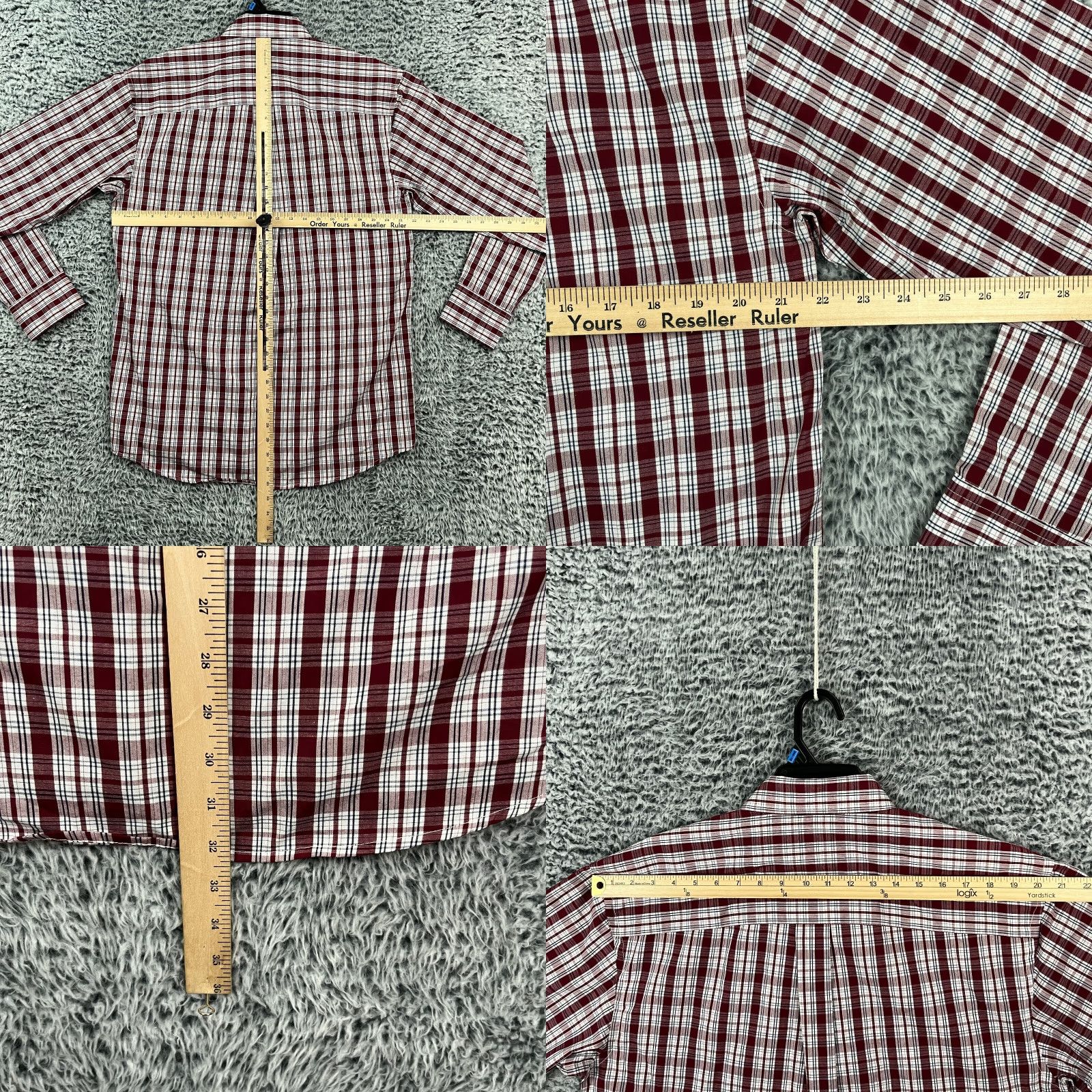 Wrangler Wrangler Shirt Mens Medium Red Plaid Western Button-Up Classic Rodeo Style Size US M / EU 48-50 / 2 - 8 Thumbnail