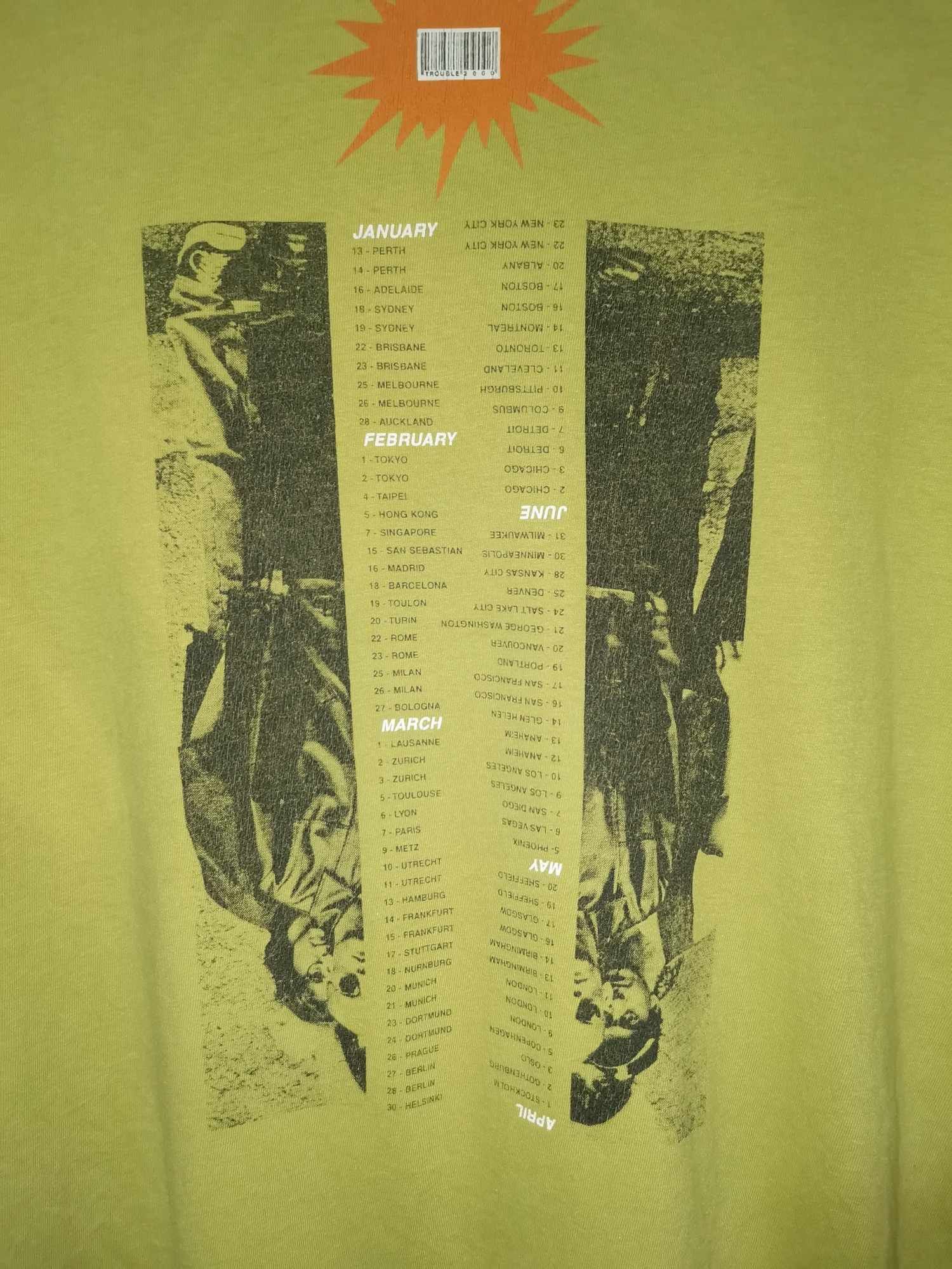 Vintage Rem 1995 world tour vintage shirt Size US L / EU 52-54 / 3 - 6 Thumbnail