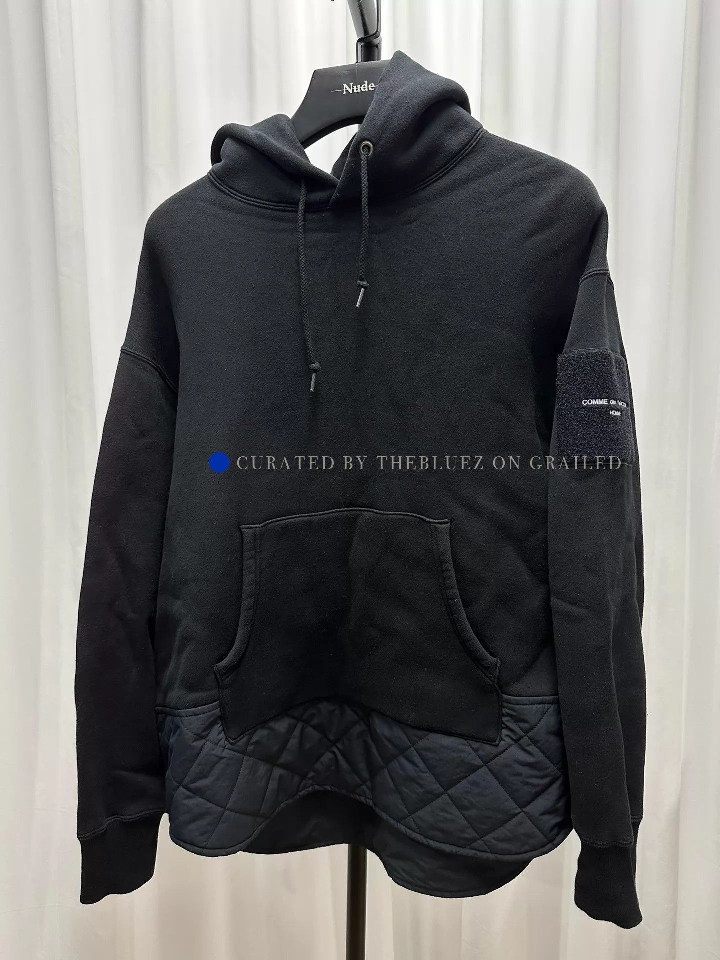 Comme des Garcons Color Blocked Black Hoodie Size US L / EU 52-54 / 3 - 1 Thumbnail