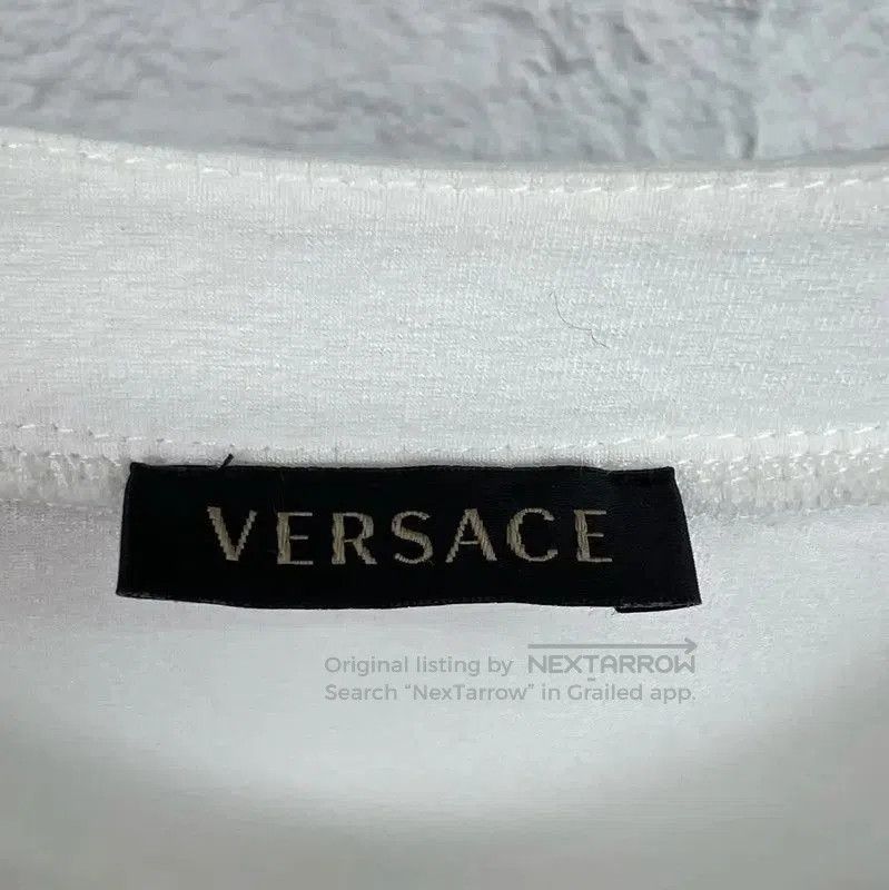 Versace Versace White Cotton Men's T-Shirt . Size US M / EU 48-50 / 2 - 3 Thumbnail
