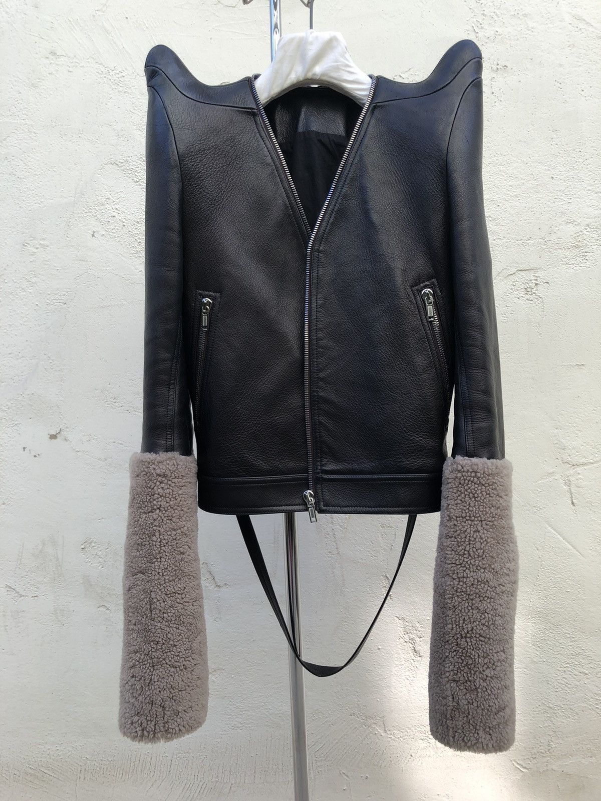 Rick Owens 1:1 FW20 performa cropped klaus tec jacket horned 