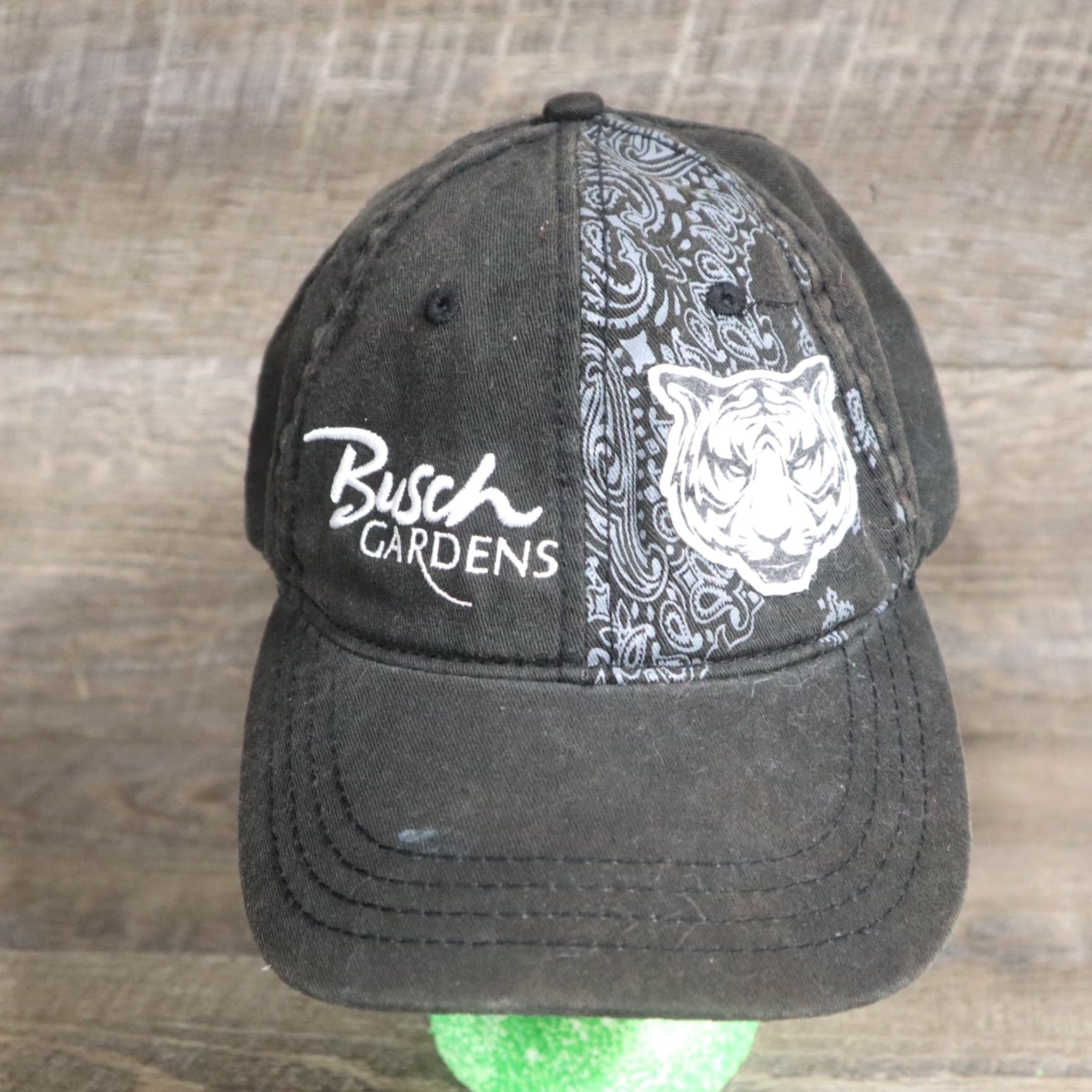 Vintage Bush Gardens Hat Baseball Cap Adult Adjustable Black Men's Adjustable Hat Cap 3D Logo Outdoor Casual Street Style Size ONE SIZE - 2 Thumbnail