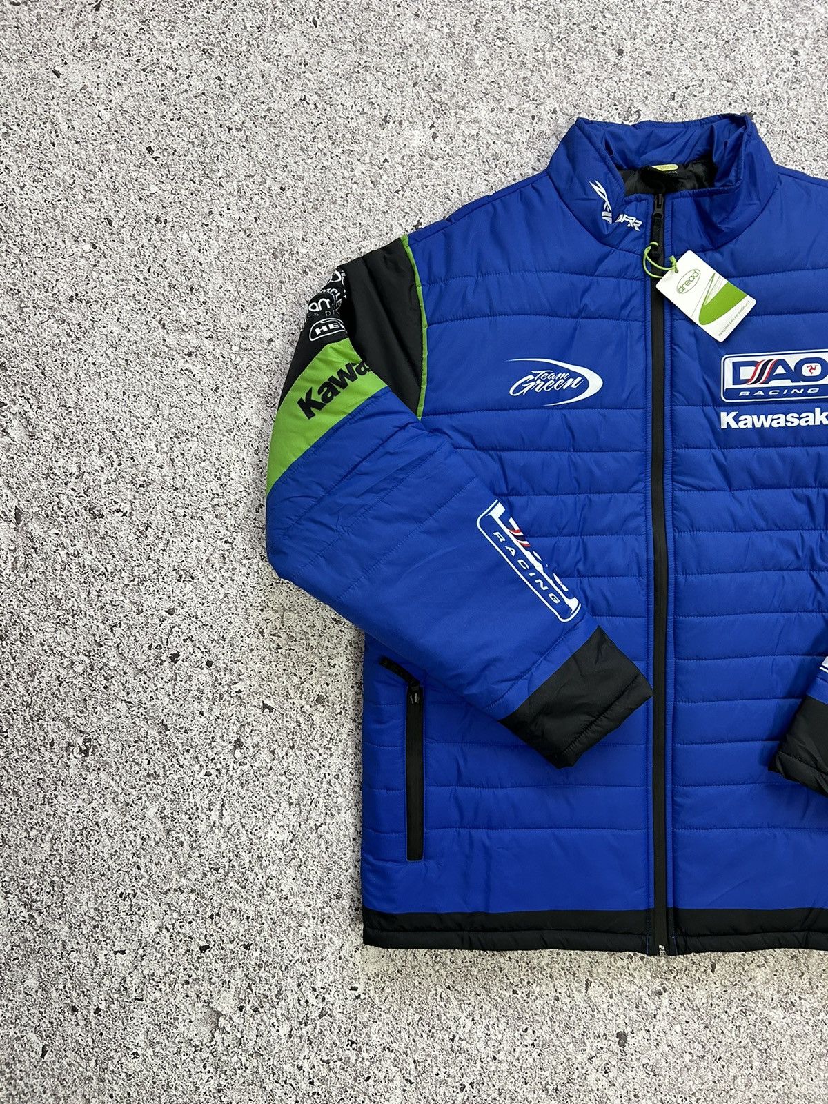 Japanese Brand × NASCAR New Dao Racing Kawasaki Green Team Racing Jacket Size US XXL / EU 58 / 5 - 4 Thumbnail
