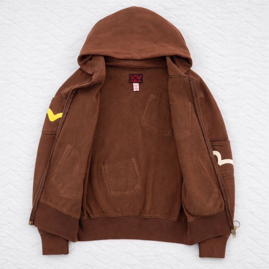 Evisu Evisu Multi Logo Patch Zip Hoodie Rare Design Streetwear Size US M / EU 48-50 / 2 - 8 Thumbnail