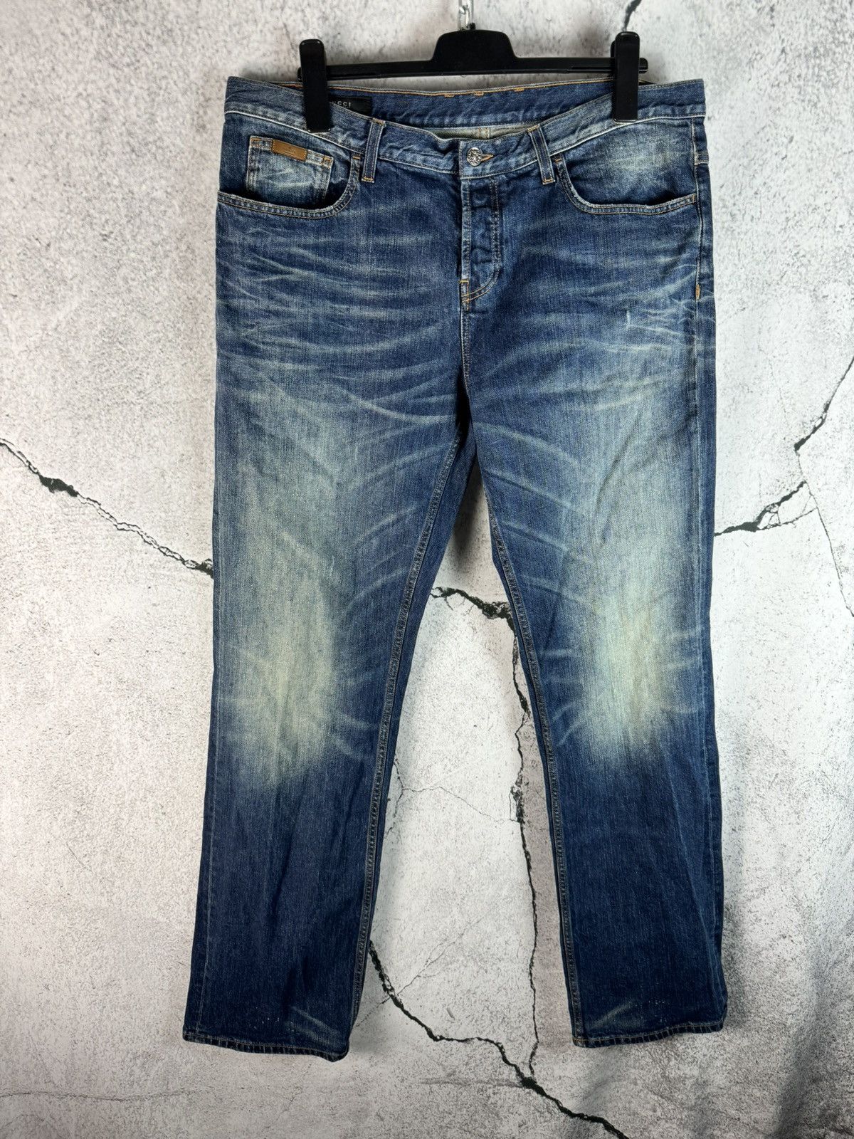 Gucci Gucci By Tom Ford Washed Faded Denim Size US 36 / EU 52 - 1 Thumbnail