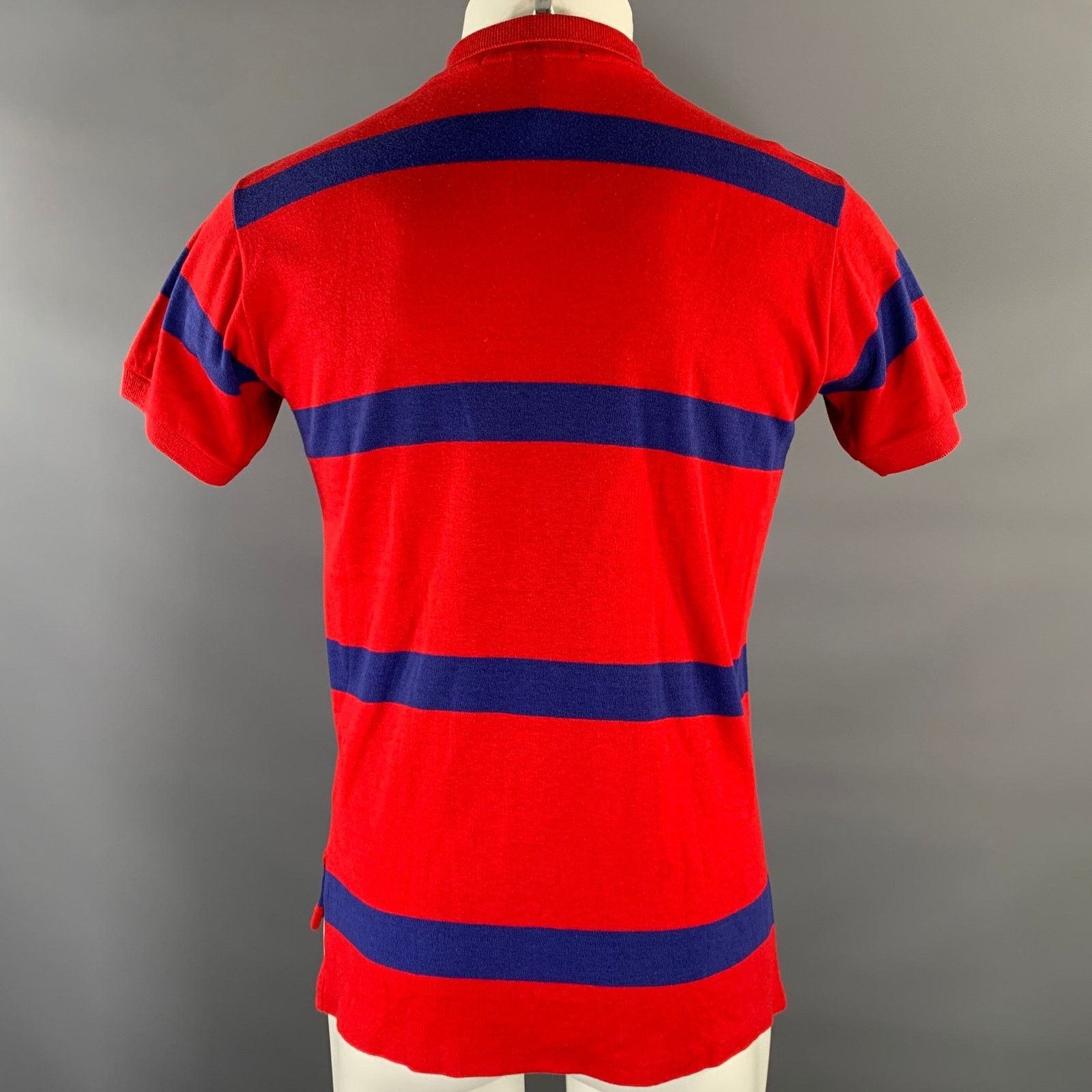 Ralph Lauren RALPH LAUREN Size M Navy Red Logo Cotton Mini Collar Polo Size US M / EU 48-50 / 2 - 3 Thumbnail