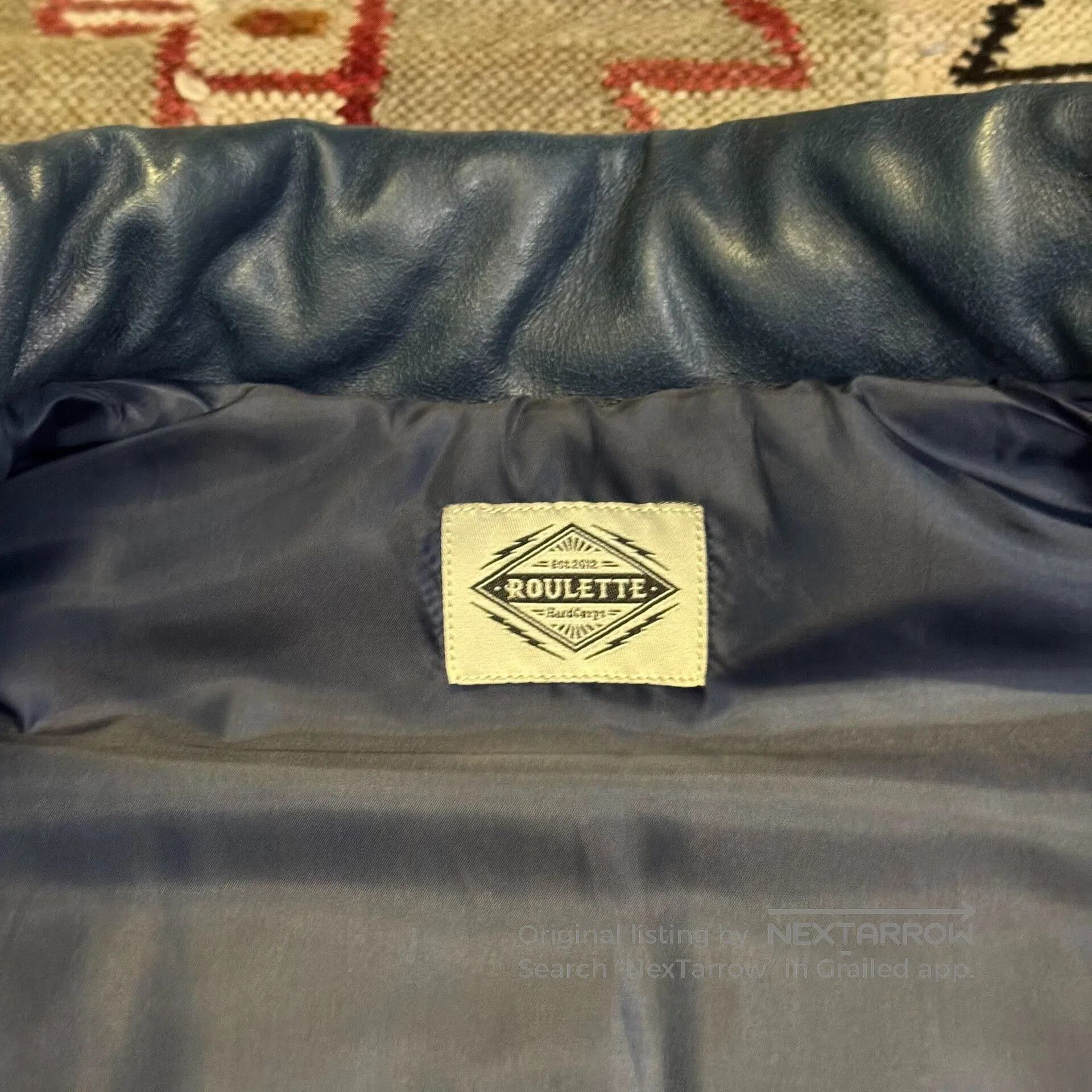 Vintage Japanese Roulette Champion Leather Vest. Size US L / EU 52-54 / 3 - 3 Thumbnail