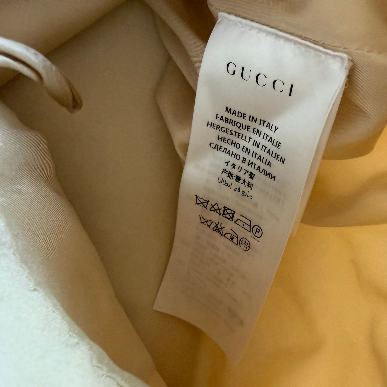 Gucci Ecru Wool Marmont GG Buckle Skirt XS