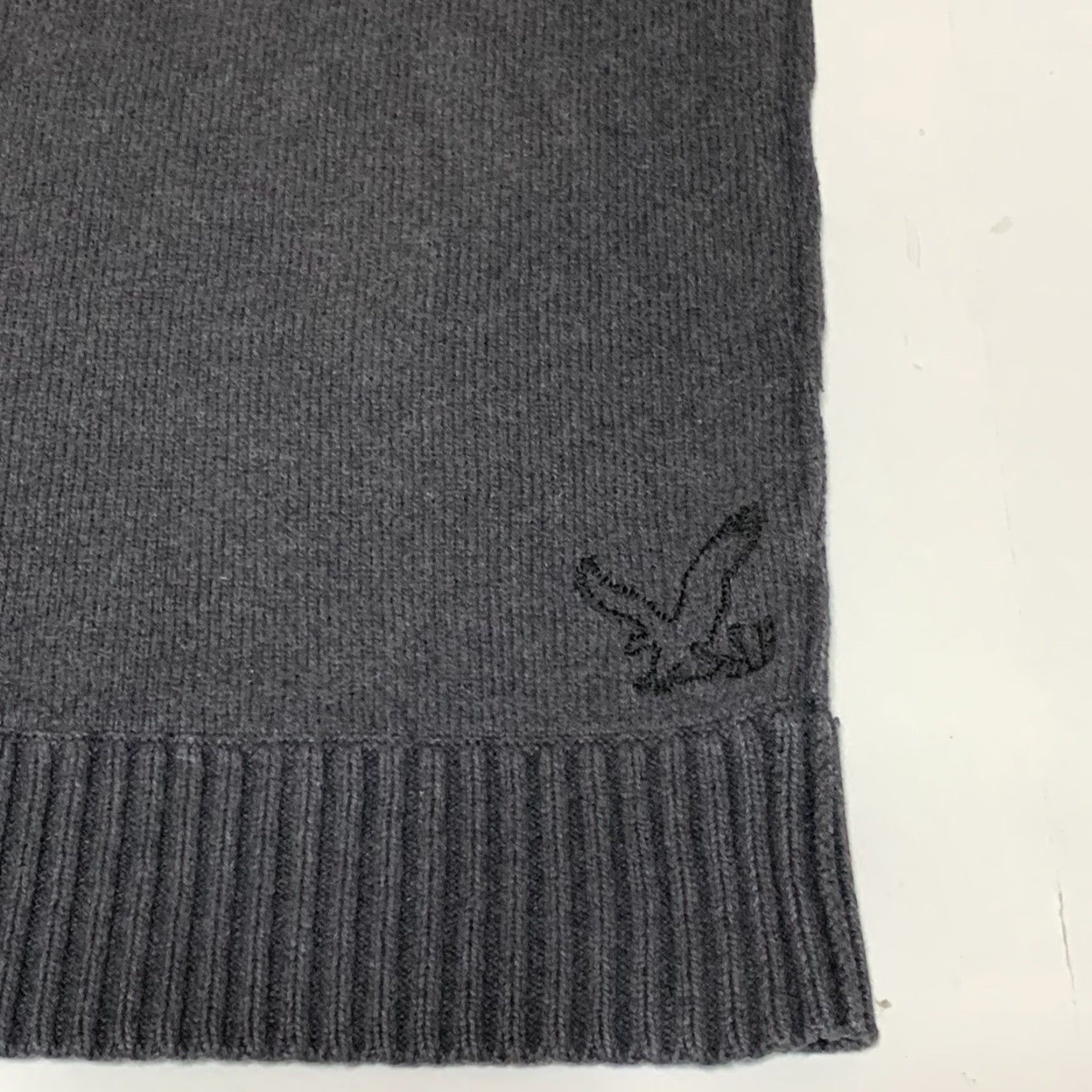 American Eagle Outfitters American Eagle Outfitters Sweater Men XL Gray 1/4 Zip 100% Cotton Pullover Mock Neck Logo KnIT Regular Size Type Size US XL / EU 56 / 4 - 7 Thumbnail